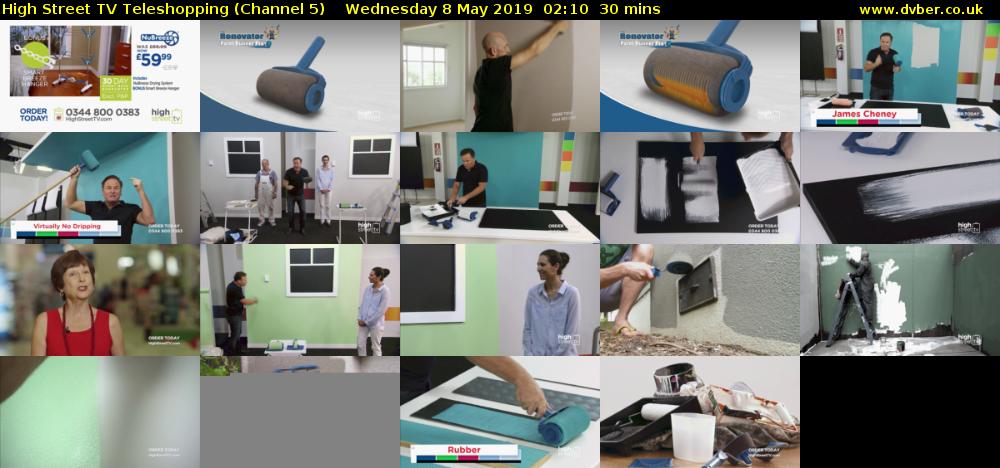 High Street TV Teleshopping (Channel 5) Wednesday 8 May 2019 02:10 - 02:40