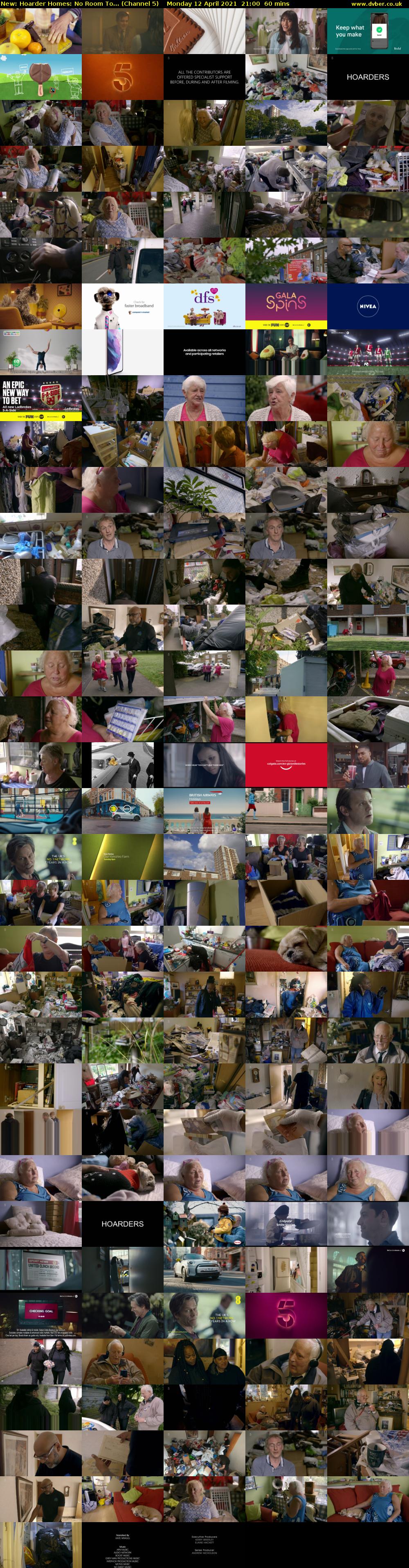 Hoarder Homes: No Room To... (Channel 5) Monday 12 April 2021 21:00 - 22:00
