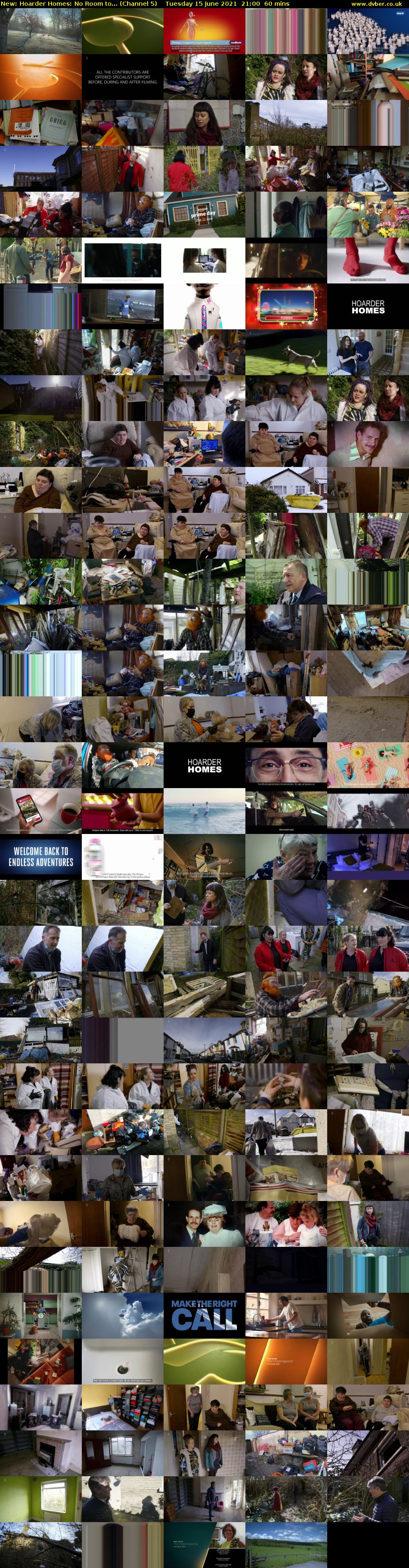 Hoarder Homes: No Room to... (Channel 5) Tuesday 15 June 2021 21:00 - 22:00