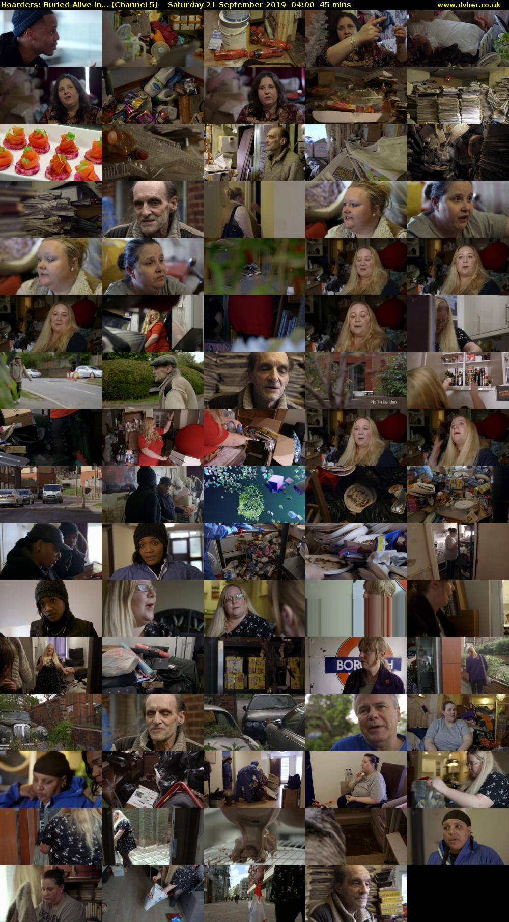 Hoarders: Buried Alive In... (Channel 5) Saturday 21 September 2019 04:00 - 04:45