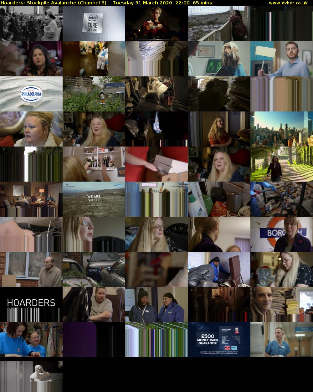 Hoarders: Stockpile Avalanche (Channel 5) Tuesday 31 March 2020 22:00 - 23:05
