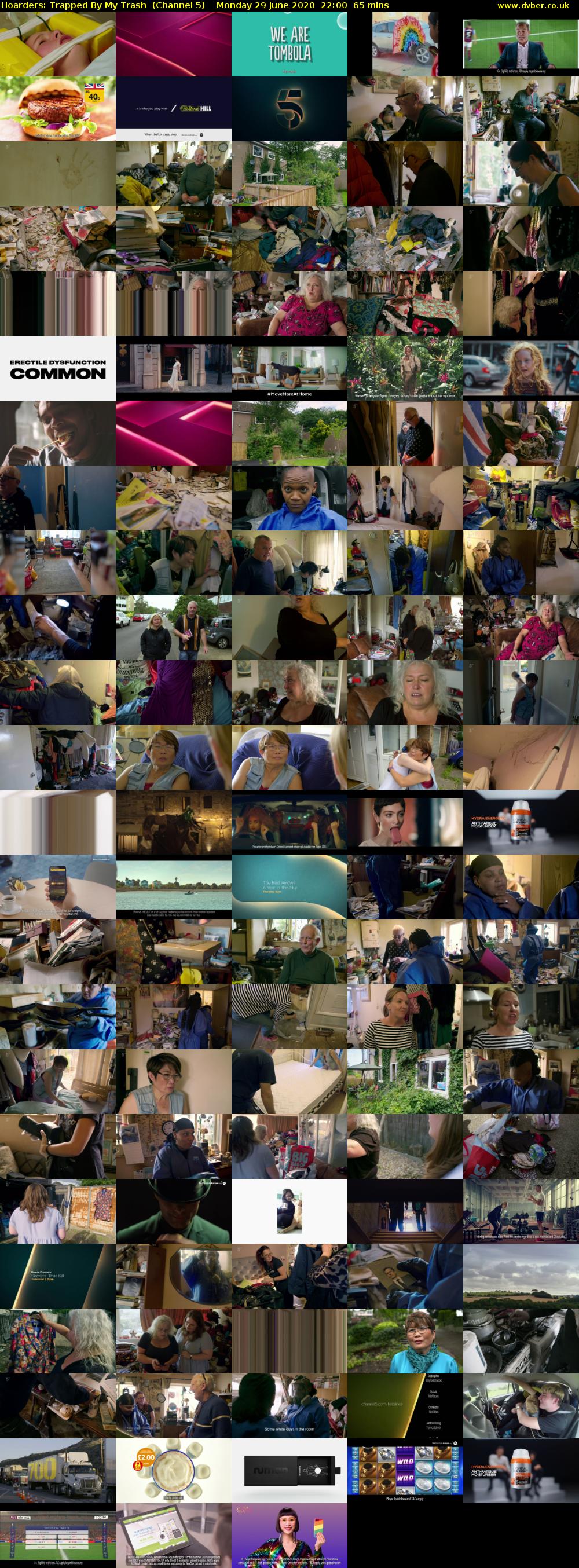 Hoarders: Trapped By My Trash  (Channel 5) Monday 29 June 2020 22:00 - 23:05