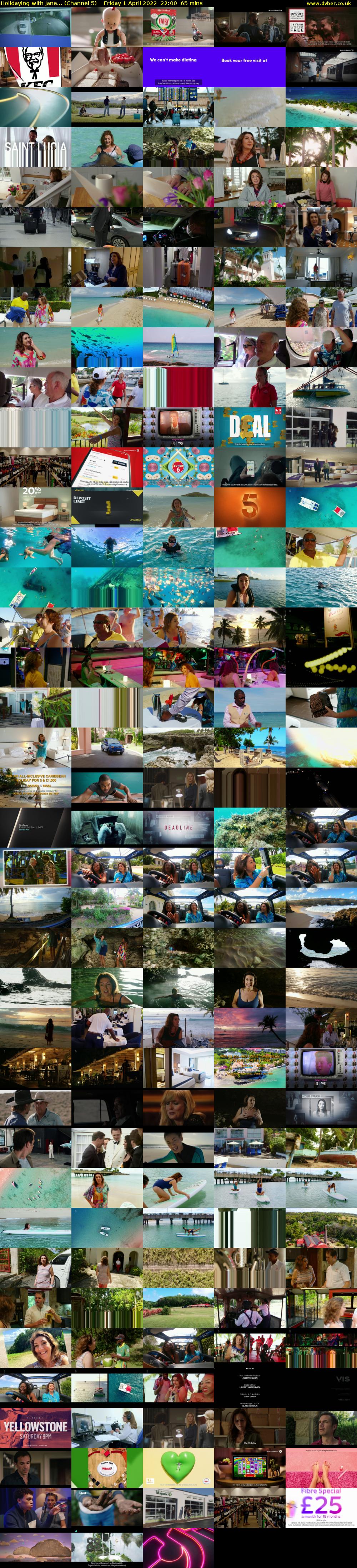 Holidaying with Jane... (Channel 5) Friday 1 April 2022 22:00 - 23:05