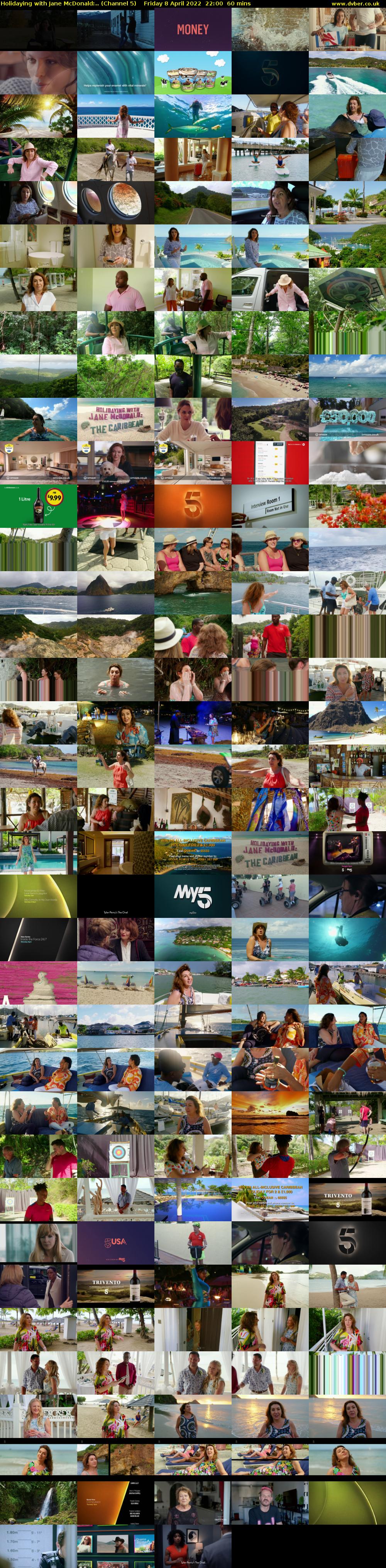 Holidaying with Jane McDonald:.. (Channel 5) Friday 8 April 2022 22:00 - 23:00