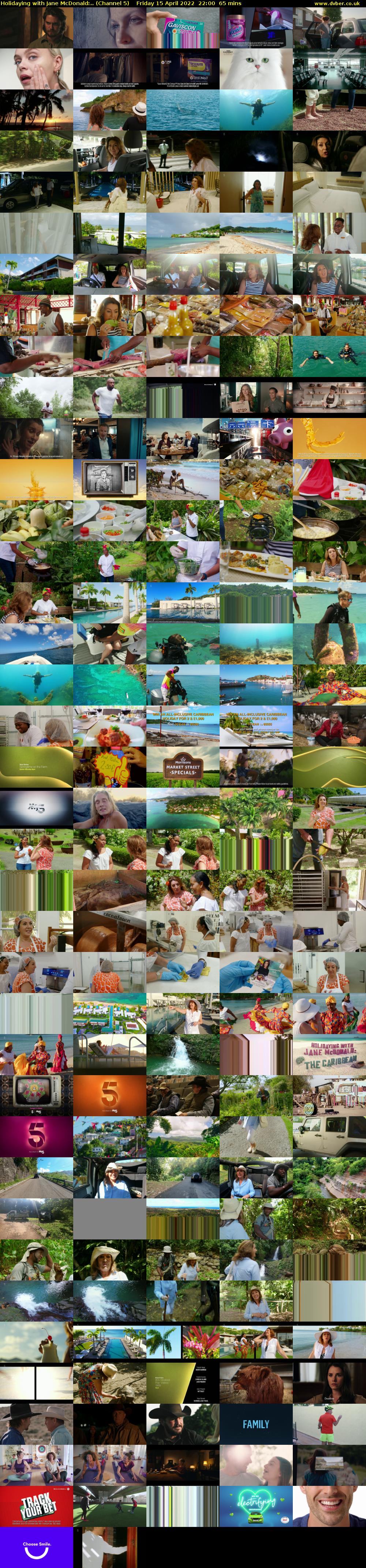 Holidaying with Jane McDonald:.. (Channel 5) Friday 15 April 2022 22:00 - 23:05