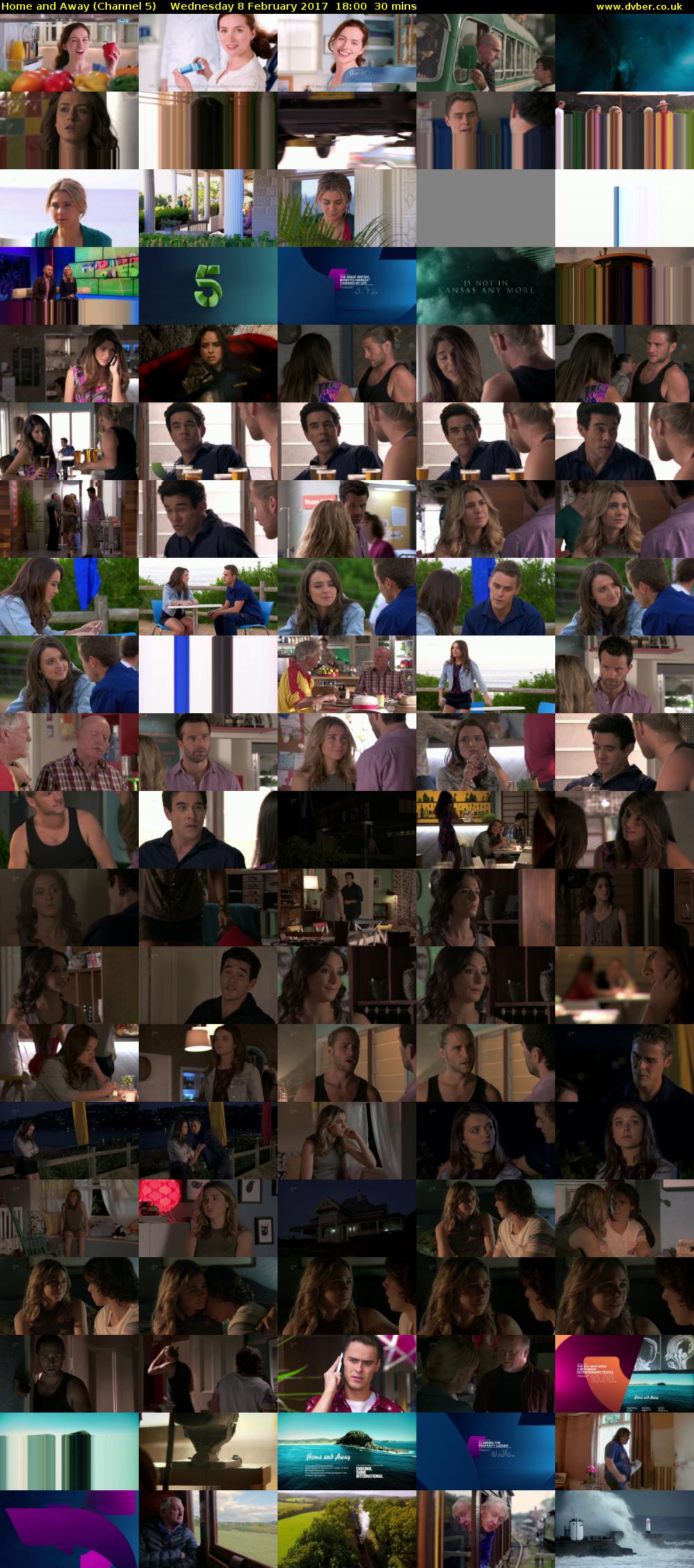 Home and Away (Channel 5) Wednesday 8 February 2017 18:00 - 18:30