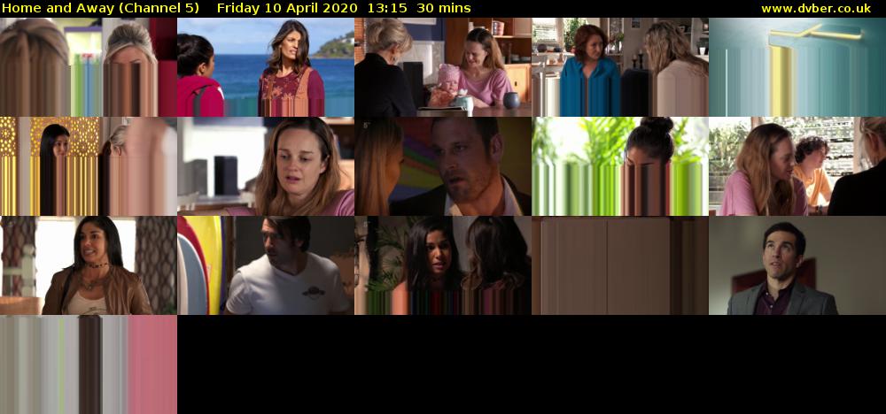 Home and Away (Channel 5) Friday 10 April 2020 13:15 - 13:45