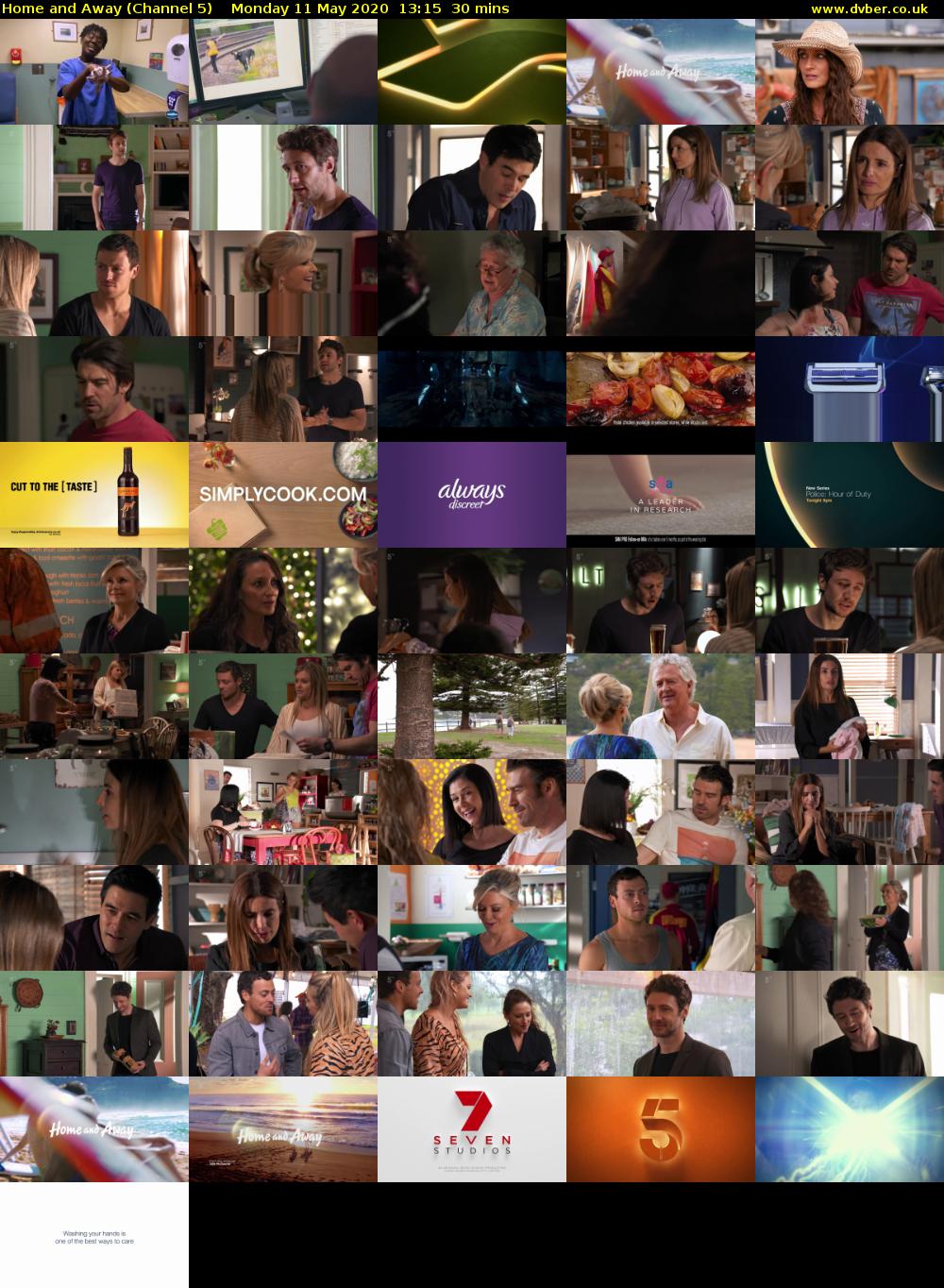 Home and Away (Channel 5) Monday 11 May 2020 13:15 - 13:45
