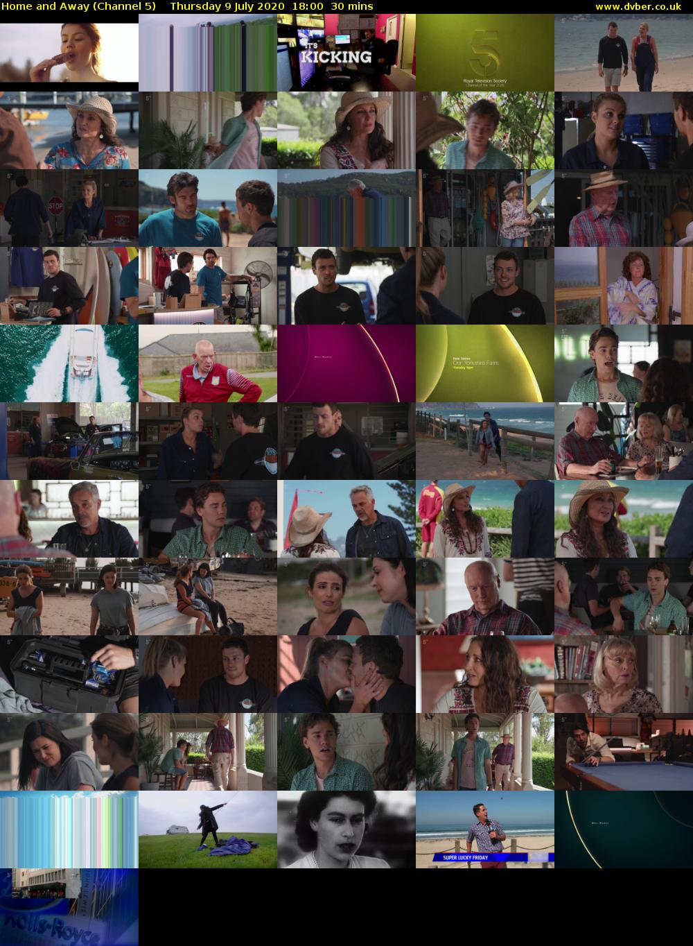 Home and Away (Channel 5) Thursday 9 July 2020 18:00 - 18:30