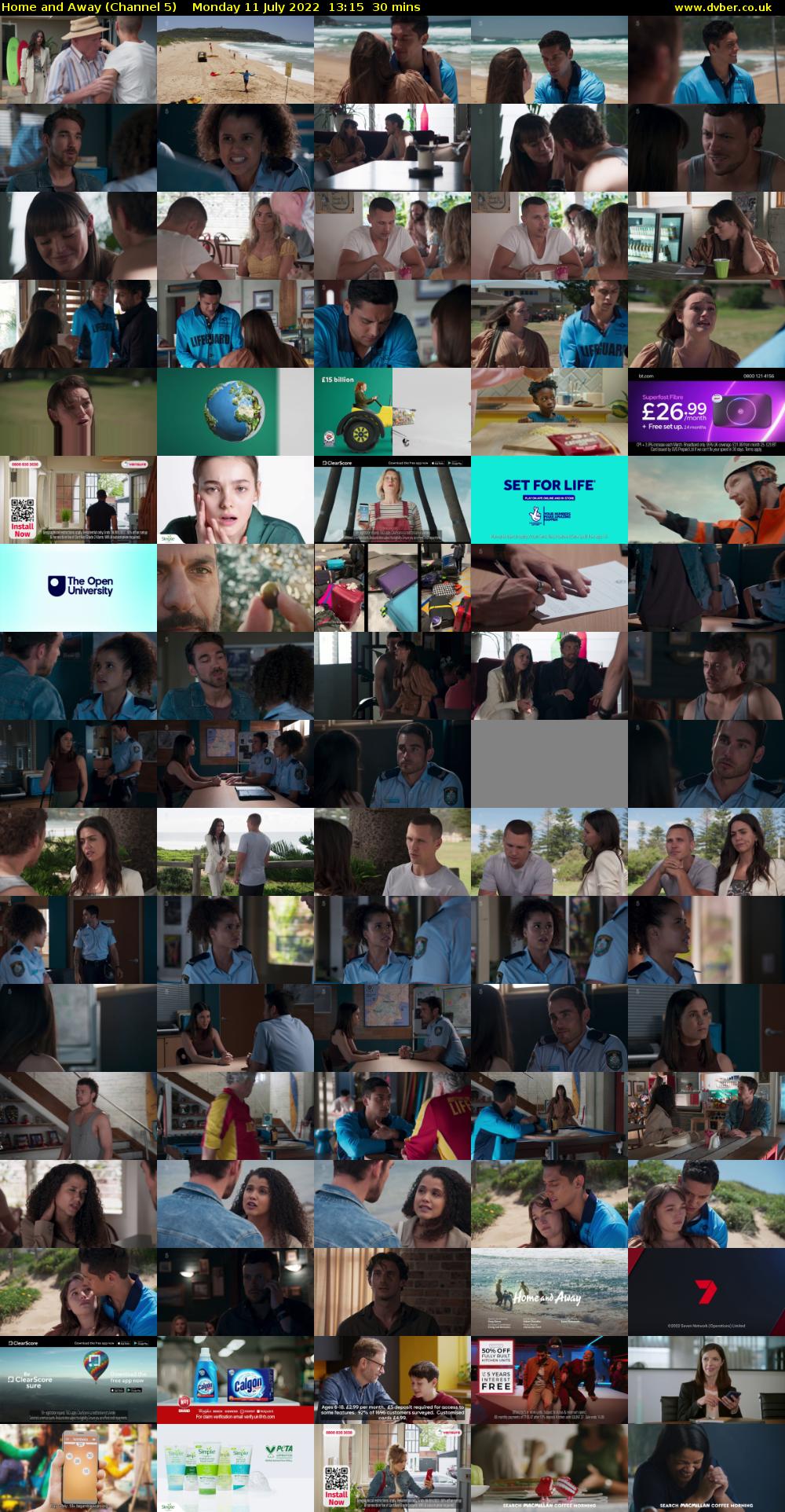 Home and Away (Channel 5) Monday 11 July 2022 13:15 - 13:45