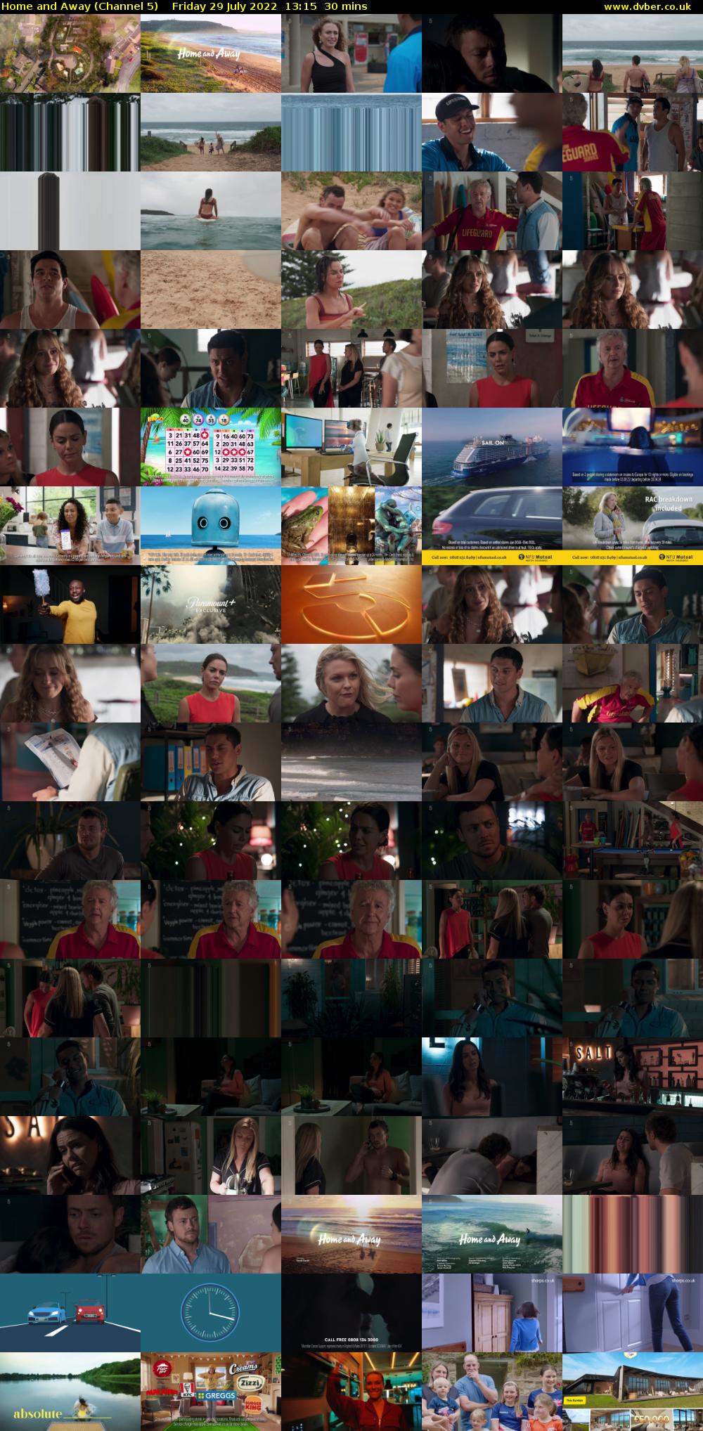 Home and Away (Channel 5) Friday 29 July 2022 13:15 - 13:45
