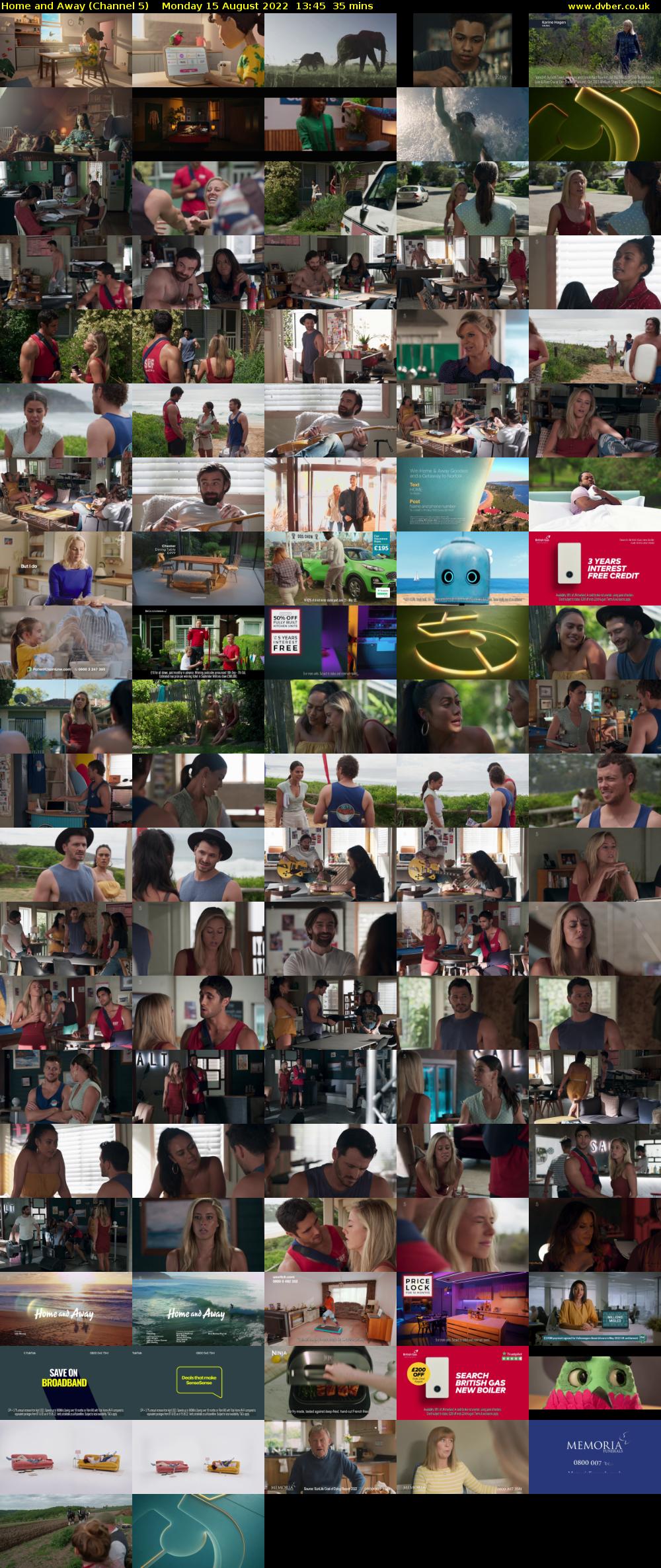 Home and Away (Channel 5) Monday 15 August 2022 13:45 - 14:20
