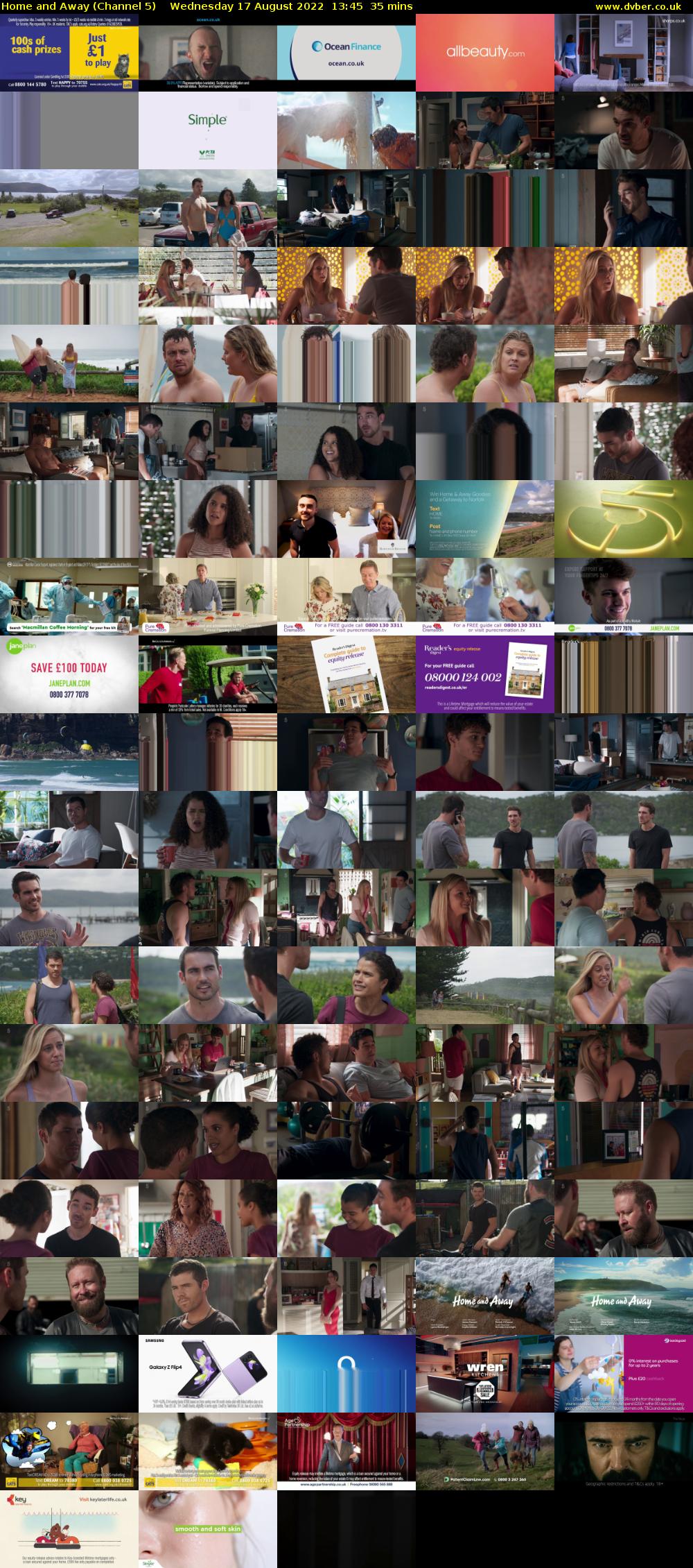 Home and Away (Channel 5) Wednesday 17 August 2022 13:45 - 14:20