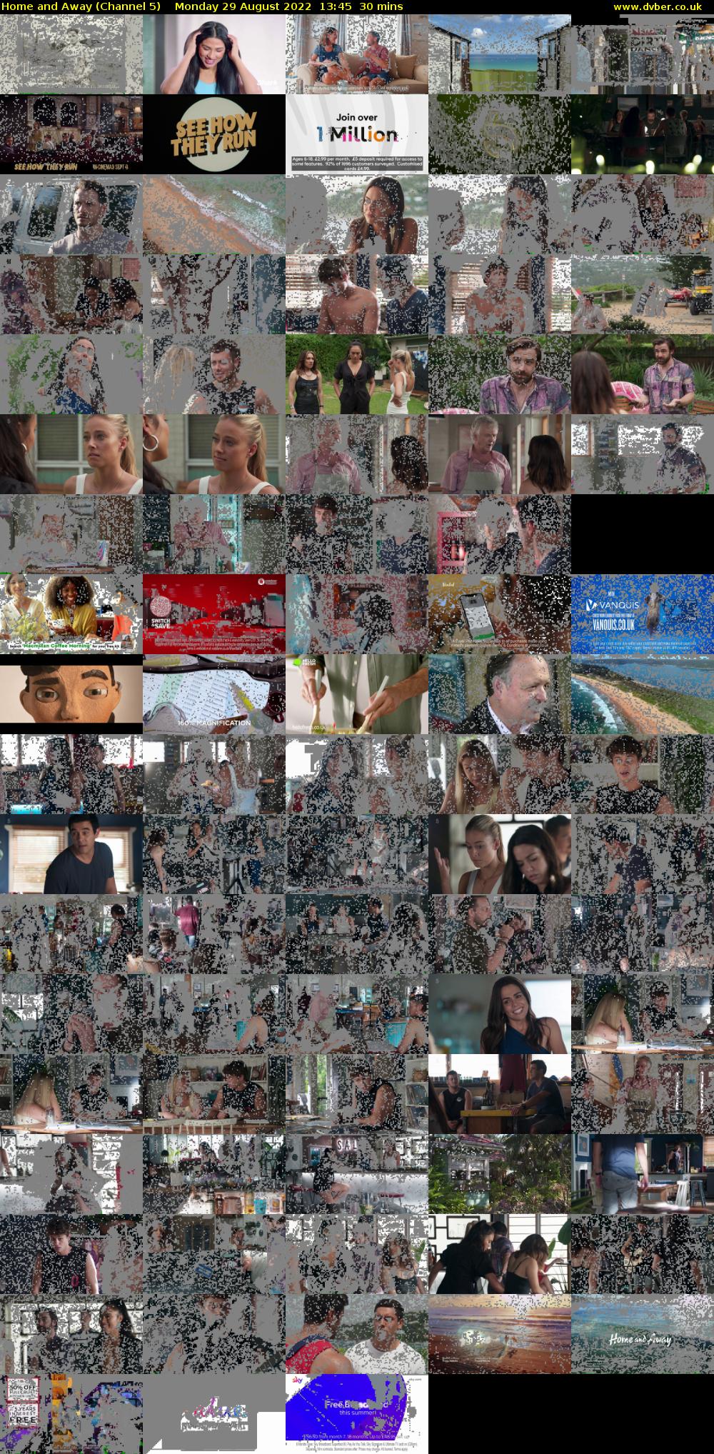 Home and Away (Channel 5) Monday 29 August 2022 13:45 - 14:15