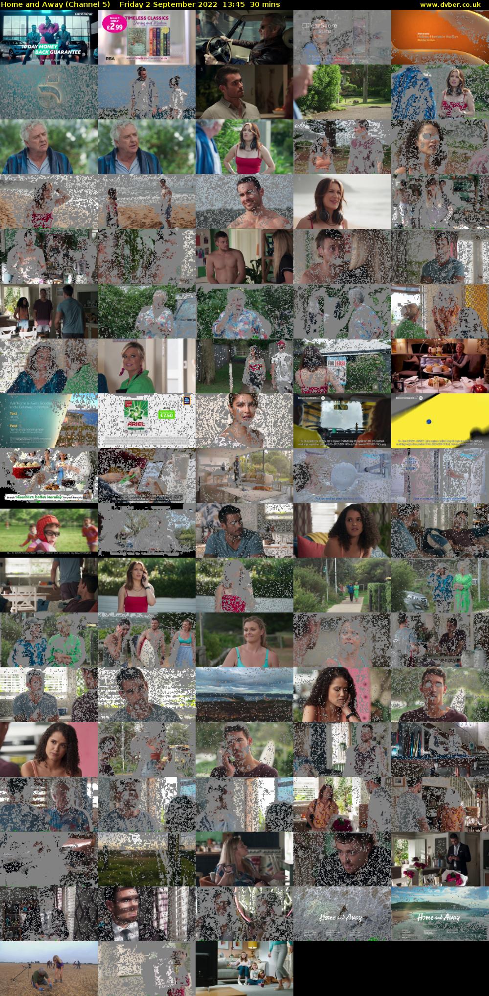 Home and Away (Channel 5) Friday 2 September 2022 13:45 - 14:15