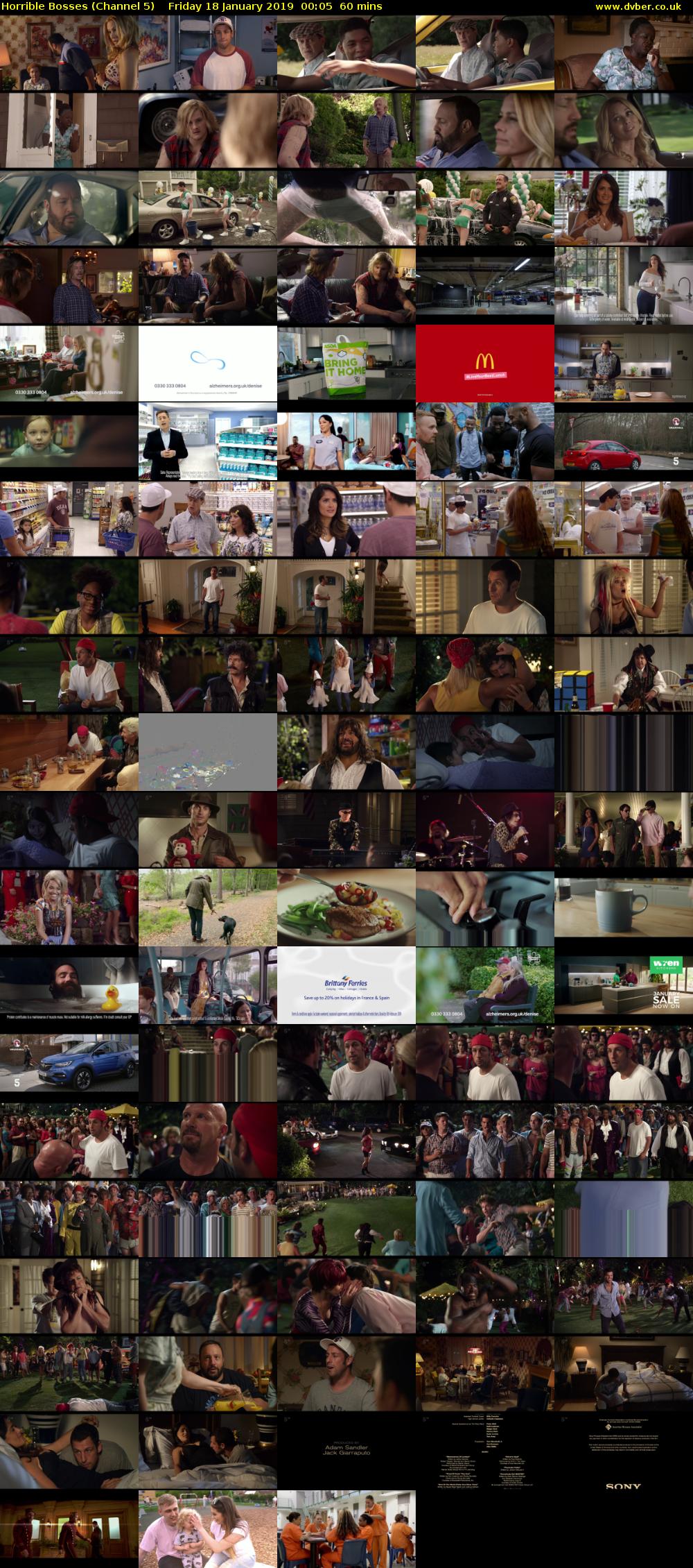 Horrible Bosses (Channel 5) Friday 18 January 2019 00:05 - 01:05
