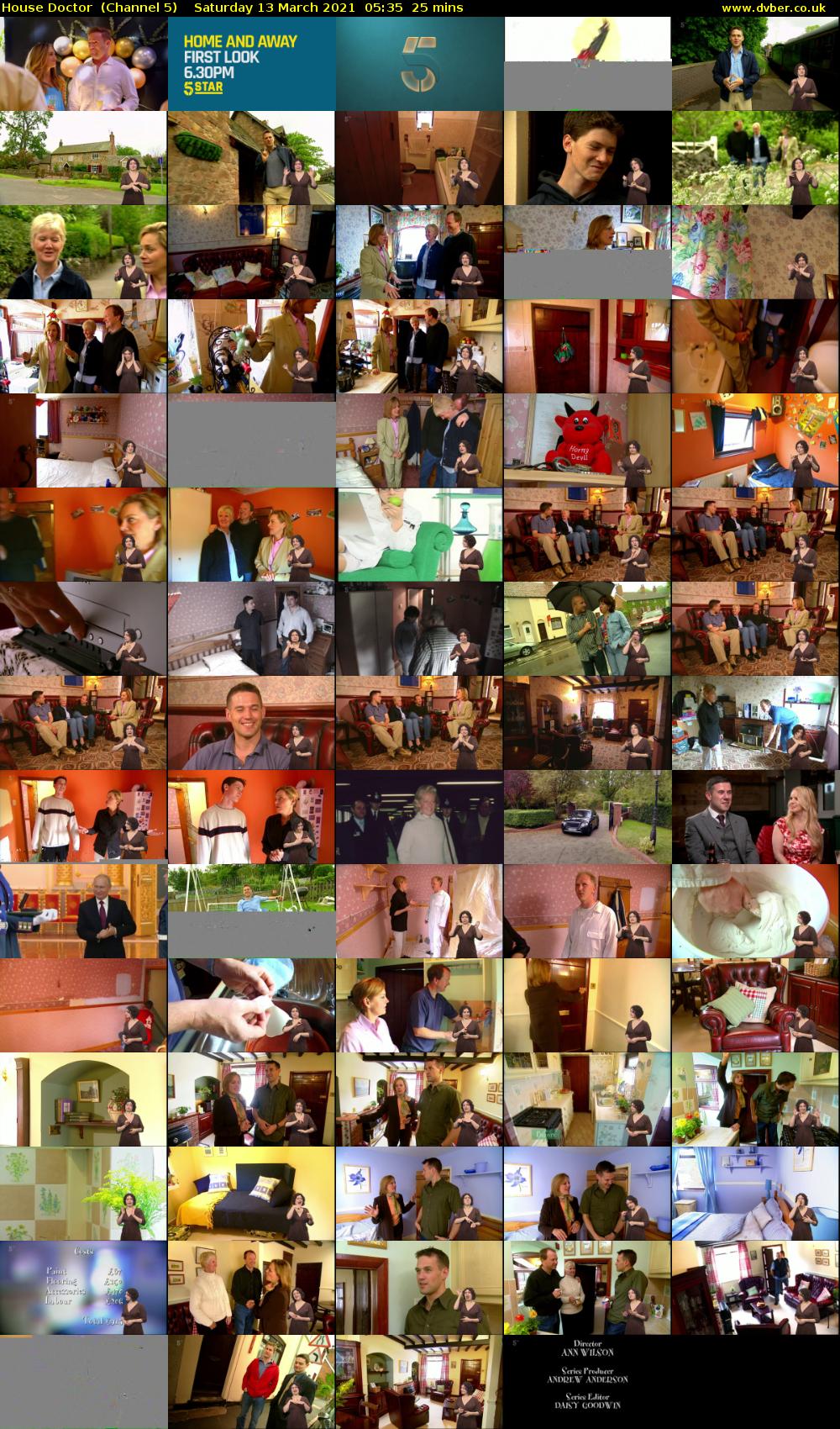 House Doctor  (Channel 5) Saturday 13 March 2021 05:35 - 06:00