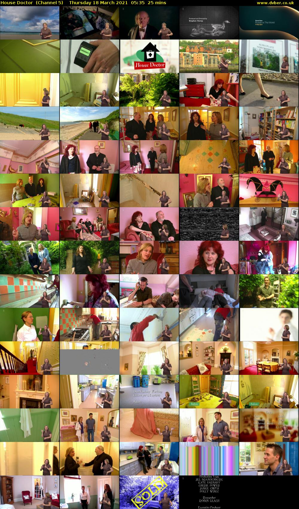 House Doctor  (Channel 5) Thursday 18 March 2021 05:35 - 06:00