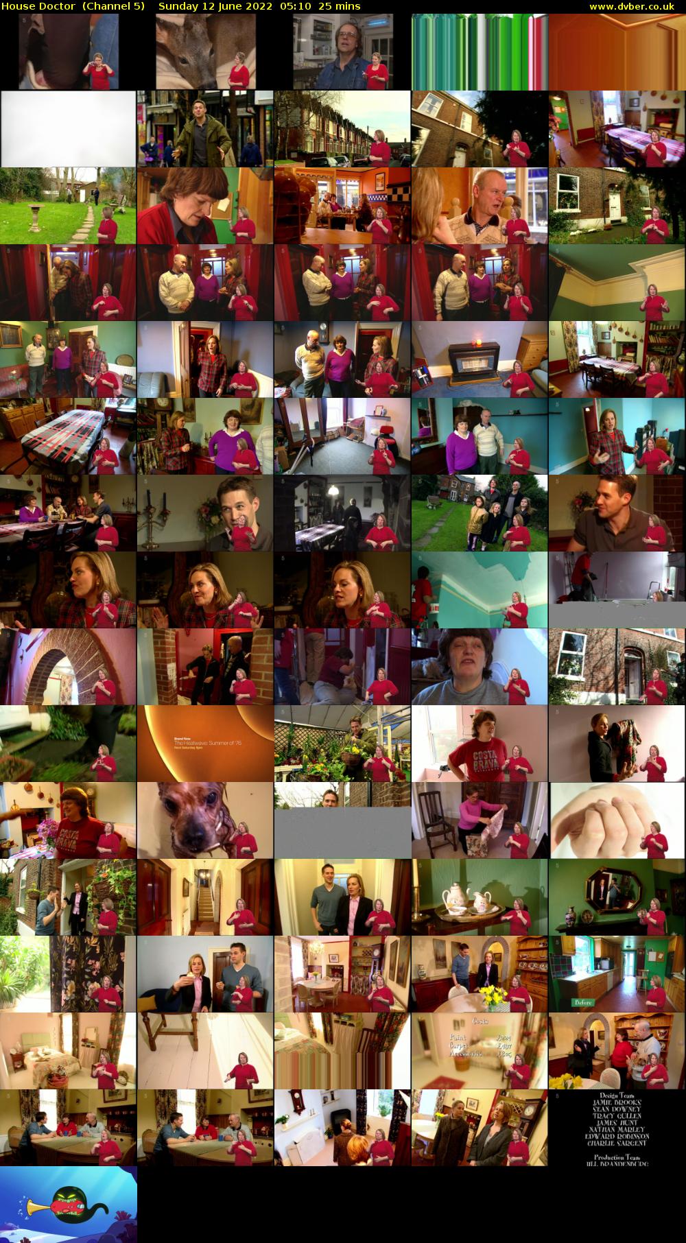 House Doctor  (Channel 5) Sunday 12 June 2022 05:10 - 05:35