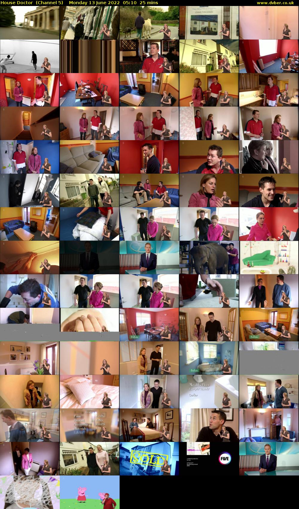 House Doctor  (Channel 5) Monday 13 June 2022 05:10 - 05:35