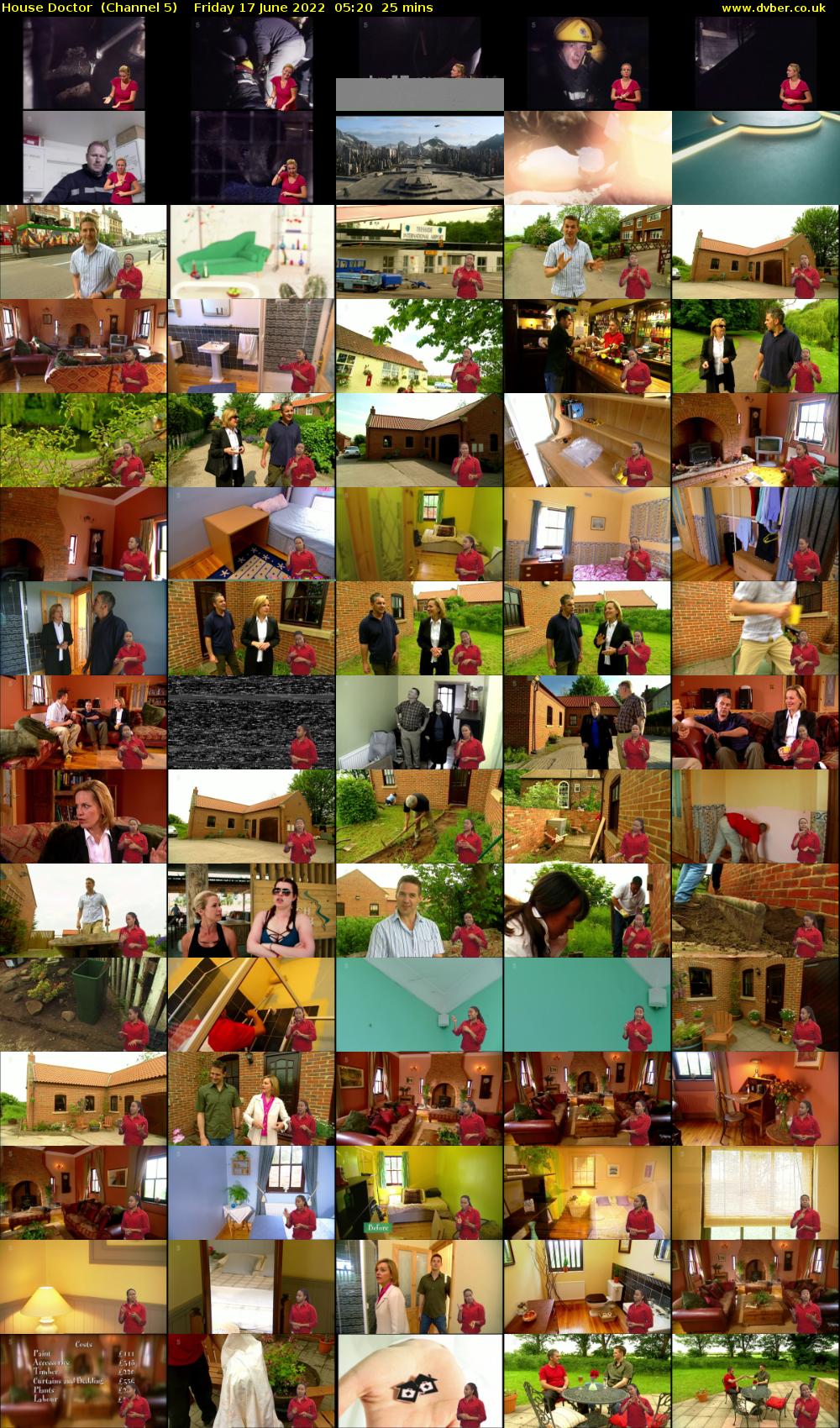 House Doctor  (Channel 5) Friday 17 June 2022 05:20 - 05:45