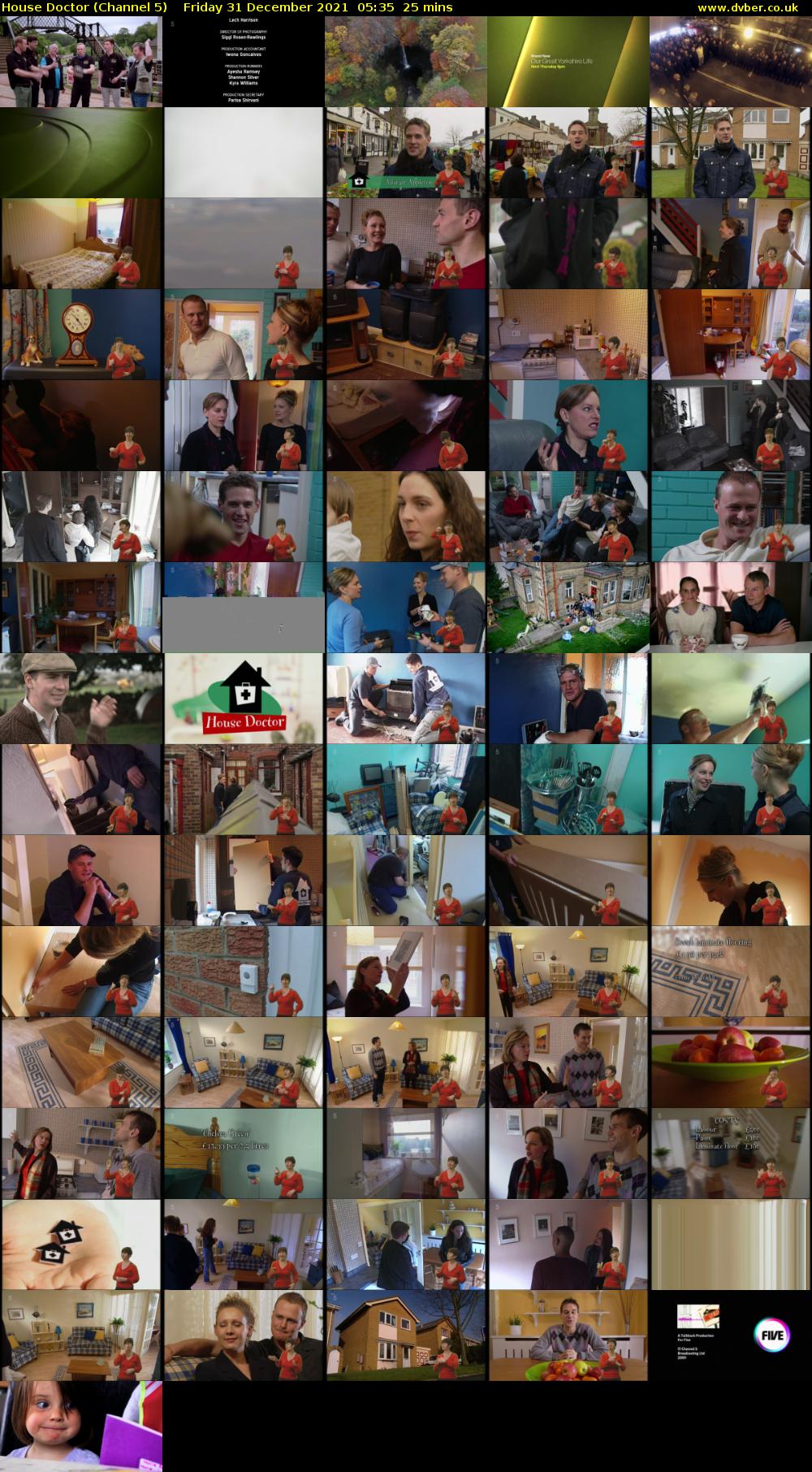 House Doctor (Channel 5) Friday 31 December 2021 05:35 - 06:00