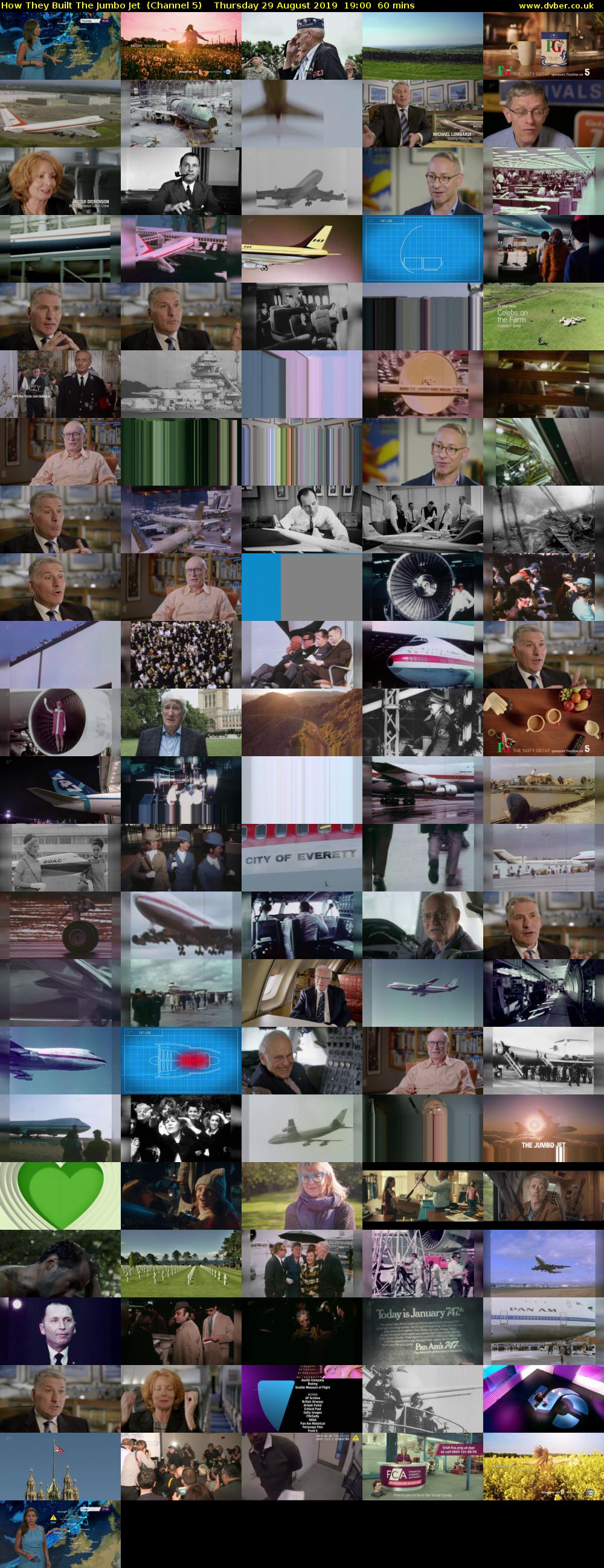 How They Built The Jumbo Jet  (Channel 5) Thursday 29 August 2019 19:00 - 20:00