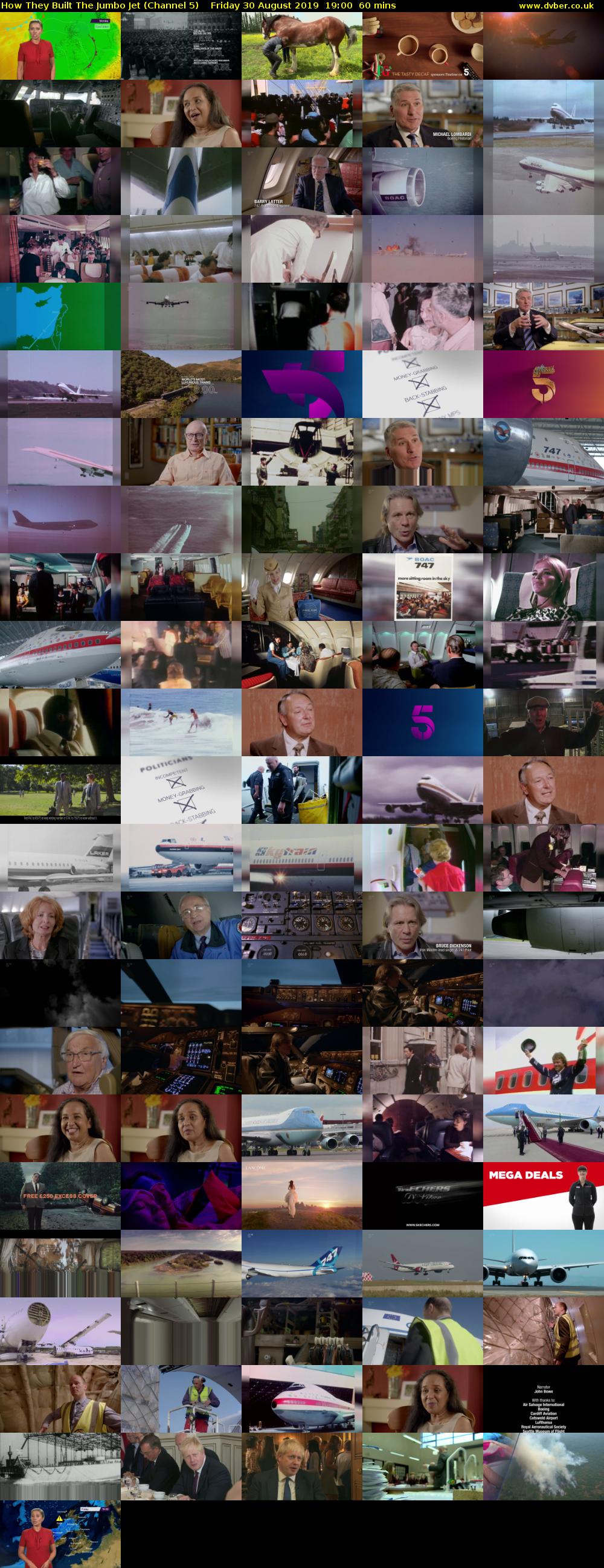How They Built The Jumbo Jet (Channel 5) Friday 30 August 2019 19:00 - 20:00