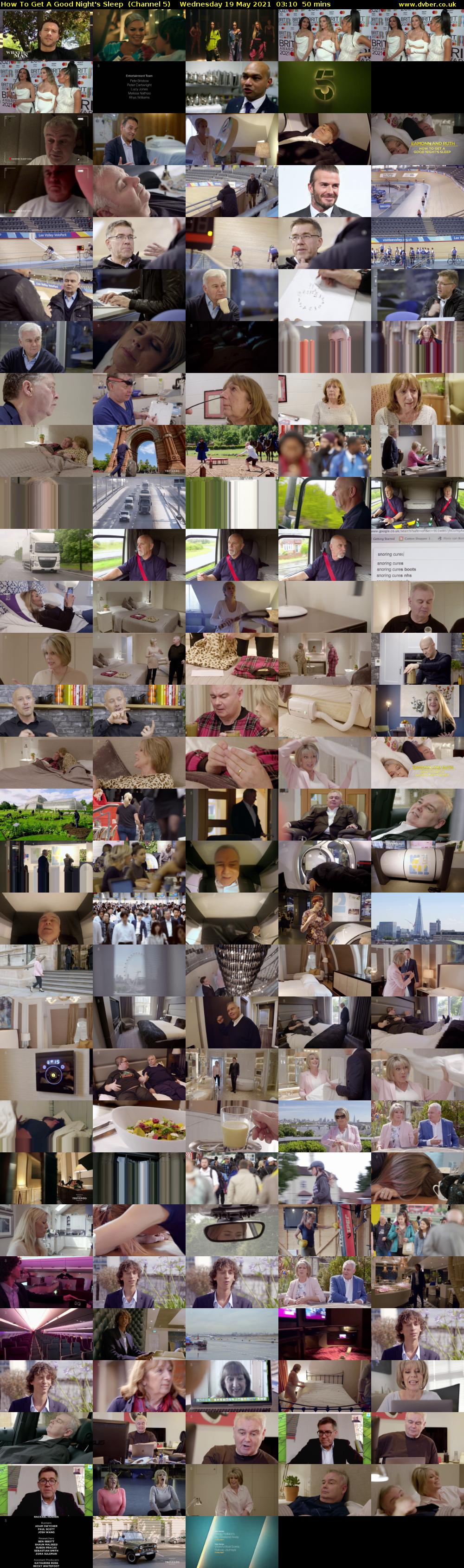 How To Get A Good Night's Sleep  (Channel 5) Wednesday 19 May 2021 03:10 - 04:00