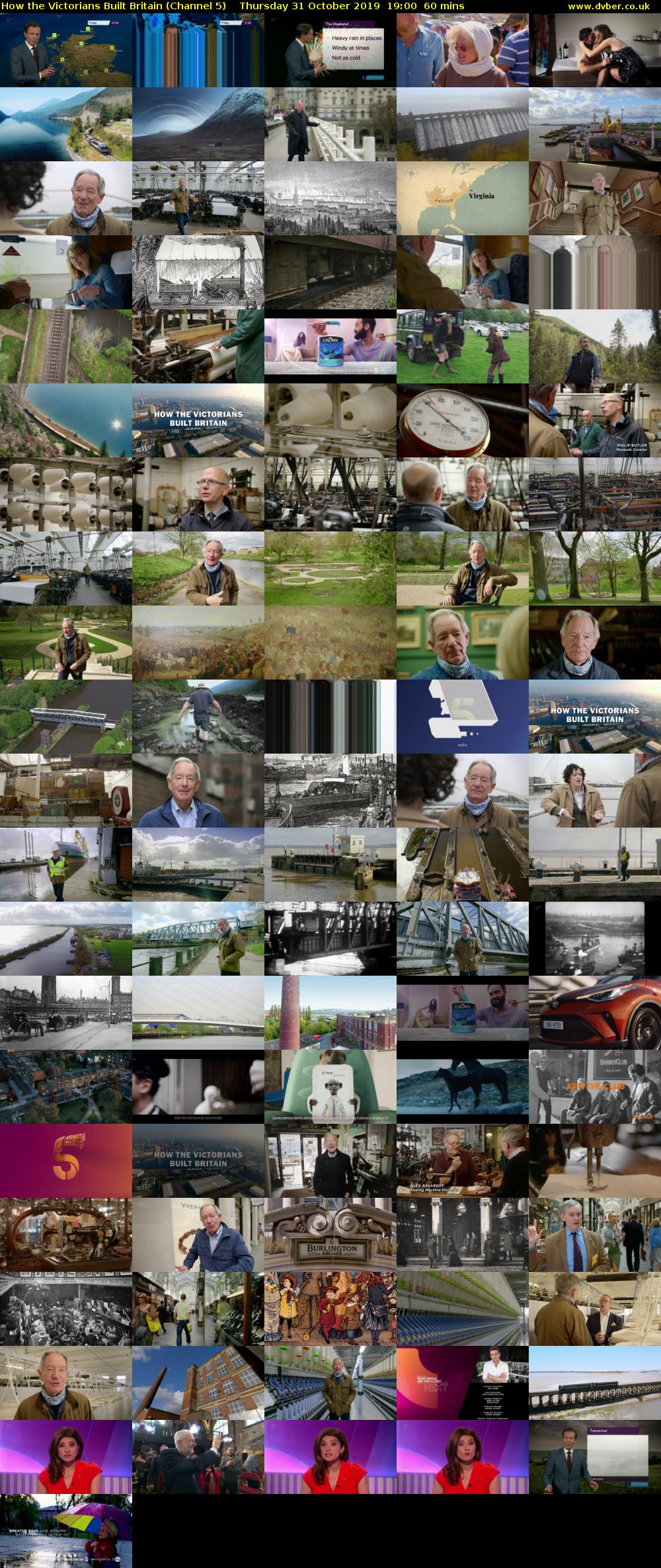 How the Victorians Built Britain (Channel 5) Thursday 31 October 2019 19:00 - 20:00