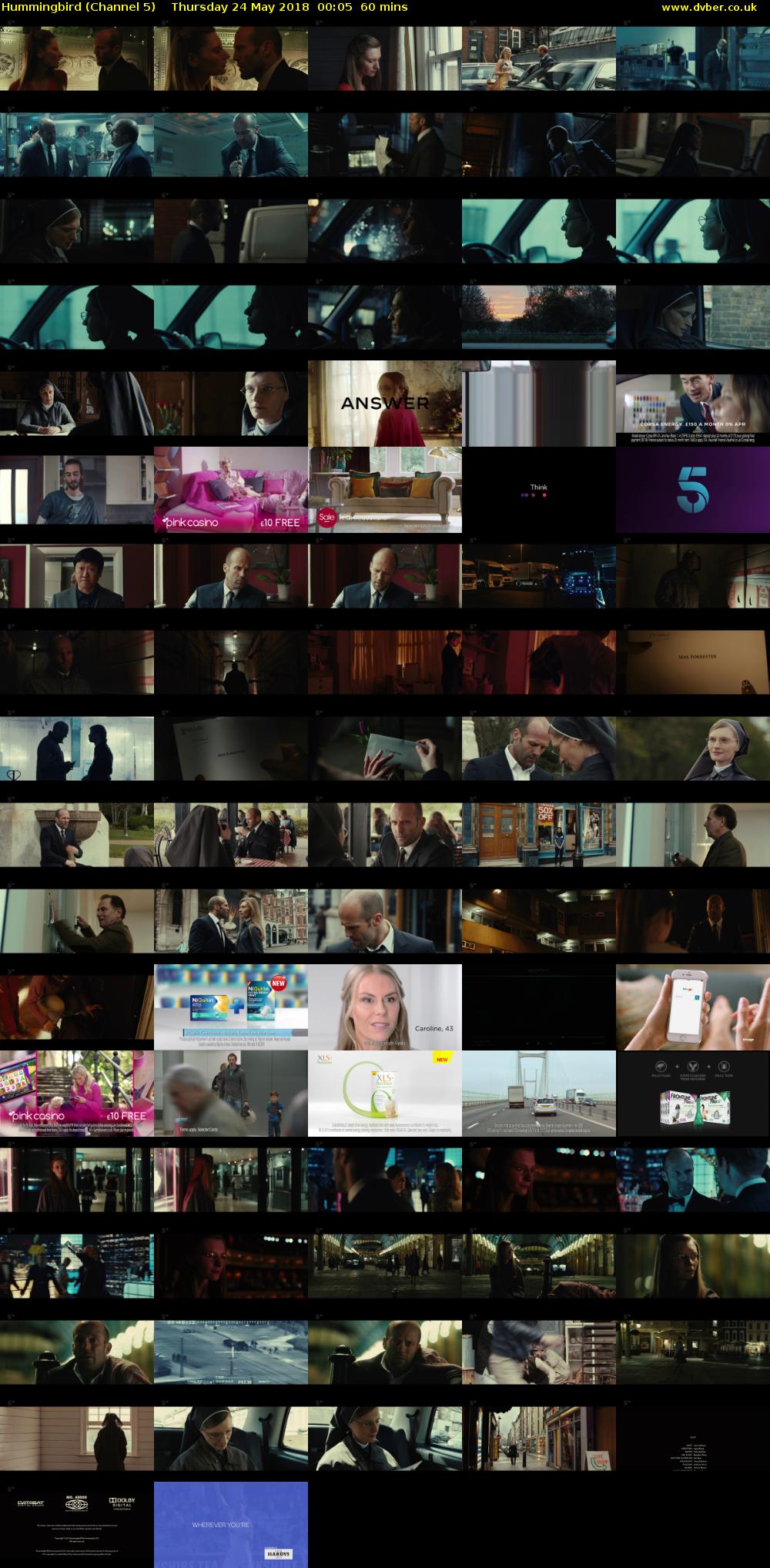 Hummingbird (Channel 5) Thursday 24 May 2018 00:05 - 01:05