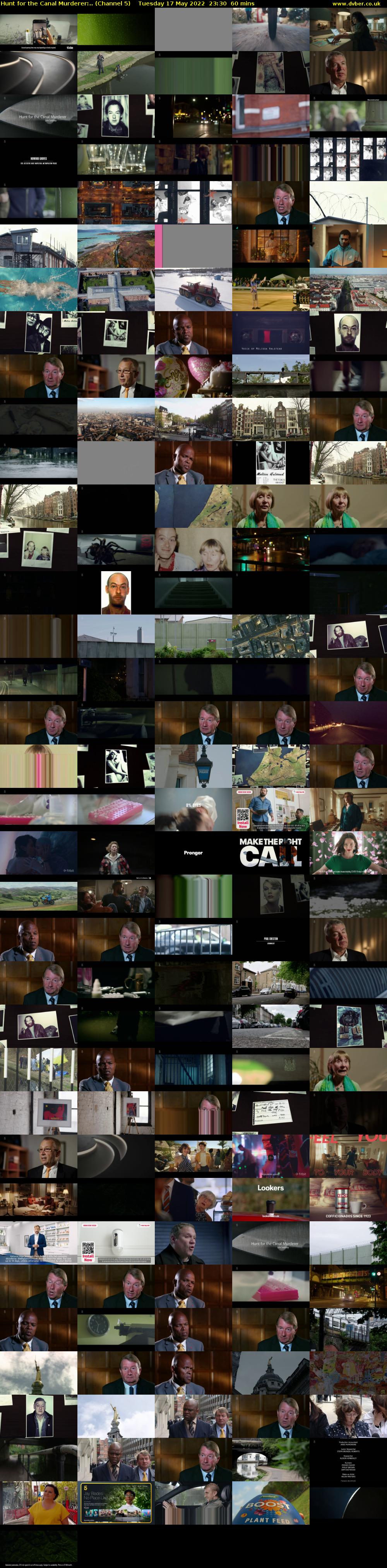 Hunt for the Canal Murderer:.. (Channel 5) Tuesday 17 May 2022 23:30 - 00:30
