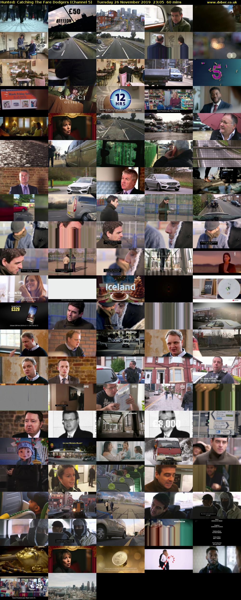Hunted: Catching The Fare Dodgers (Channel 5) Tuesday 26 November 2019 23:05 - 00:05