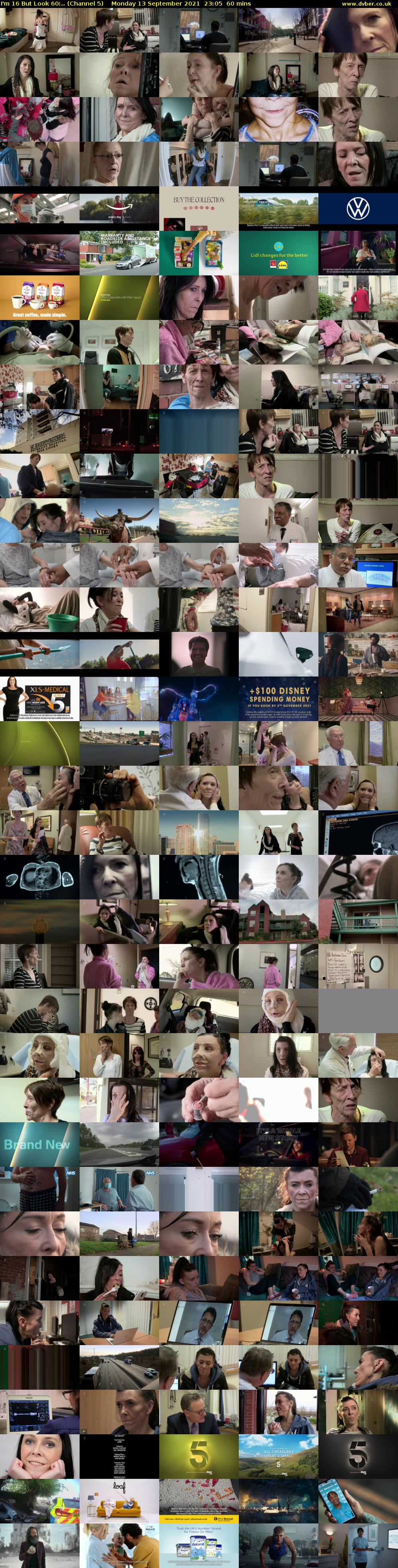 I'm 16 But Look 60:.. (Channel 5) Monday 13 September 2021 23:05 - 00:05