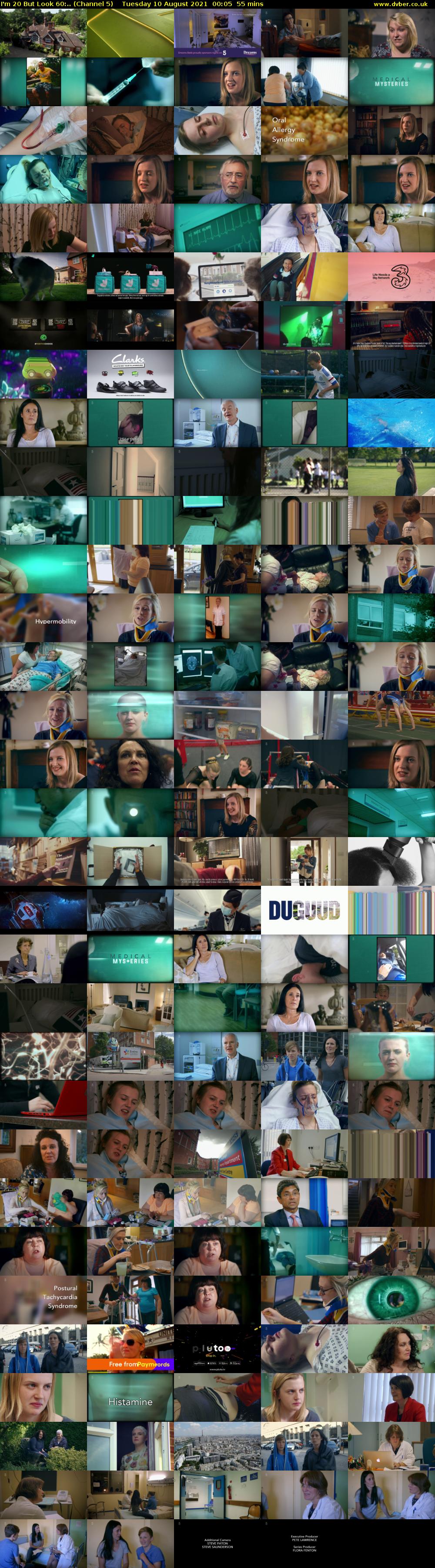 I'm 20 But Look 60:.. (Channel 5) Tuesday 10 August 2021 00:05 - 01:00