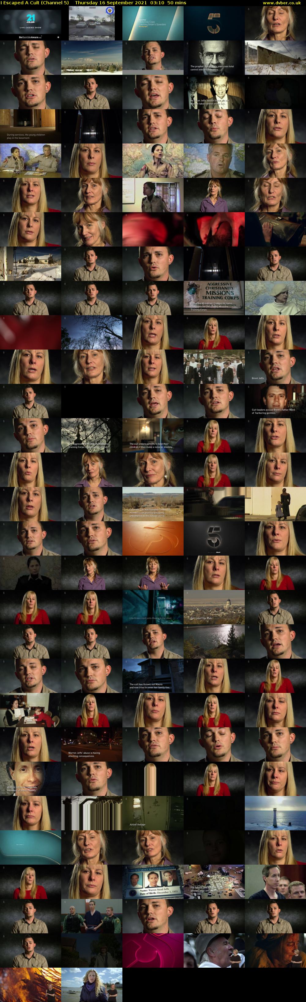 I Escaped A Cult (Channel 5) Thursday 16 September 2021 03:10 - 04:00
