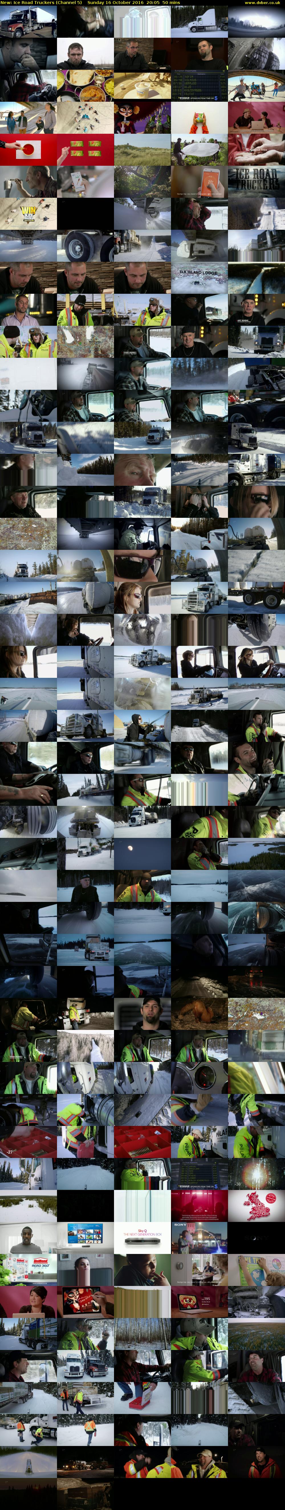 Ice Road Truckers (Channel 5) Sunday 16 October 2016 20:05 - 20:55