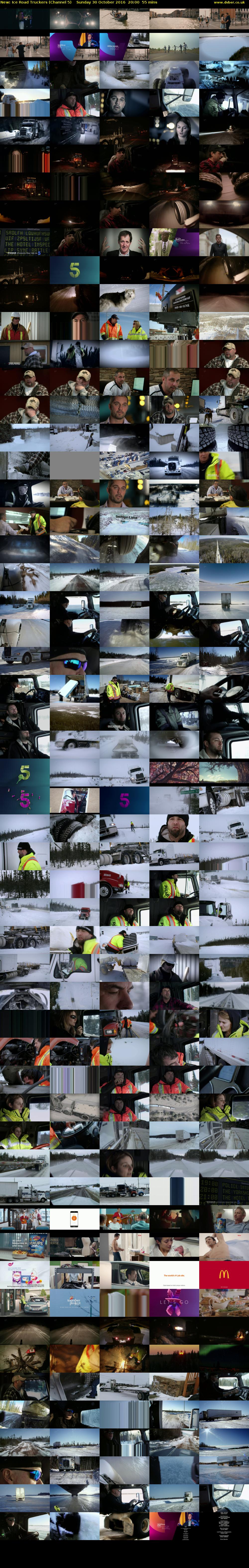 Ice Road Truckers (Channel 5) Sunday 30 October 2016 20:00 - 20:55