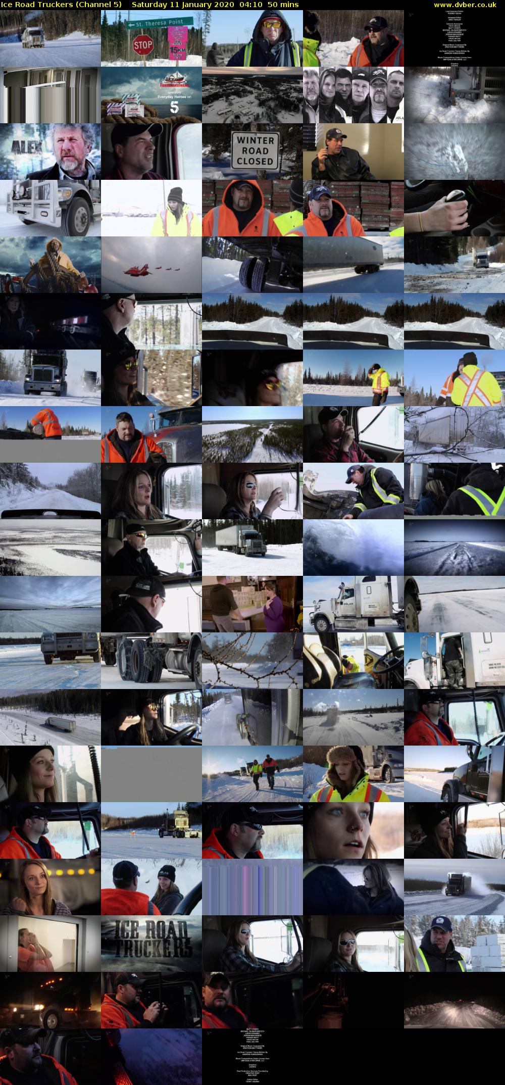 Ice Road Truckers (Channel 5) Saturday 11 January 2020 04:10 - 05:00