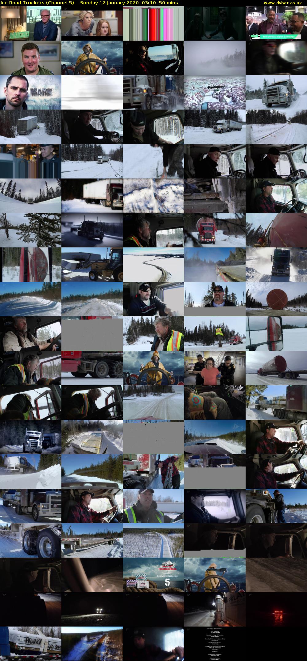 Ice Road Truckers (Channel 5) Sunday 12 January 2020 03:10 - 04:00