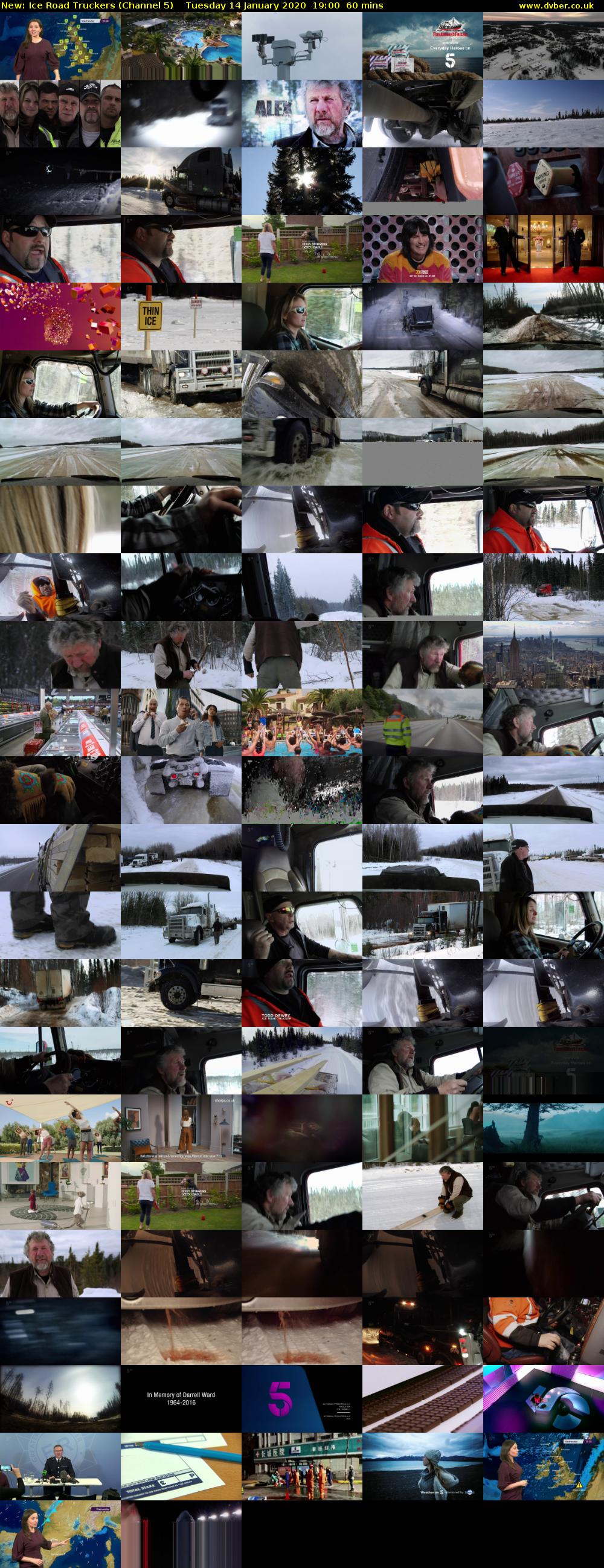 Ice Road Truckers (Channel 5) Tuesday 14 January 2020 19:00 - 20:00