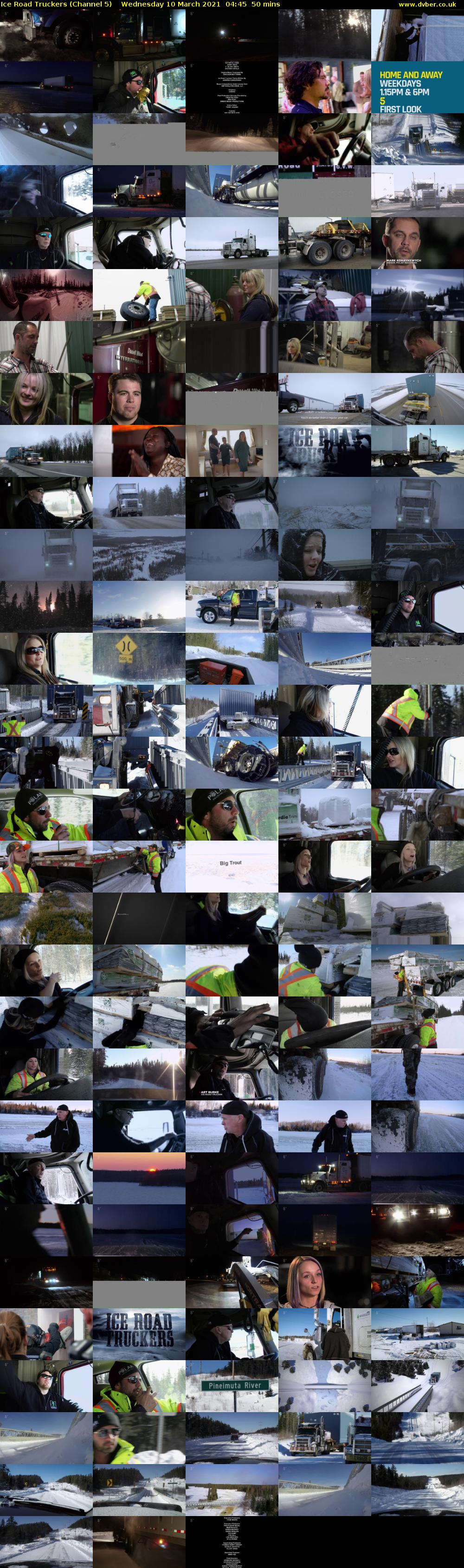 Ice Road Truckers (Channel 5) Wednesday 10 March 2021 04:45 - 05:35