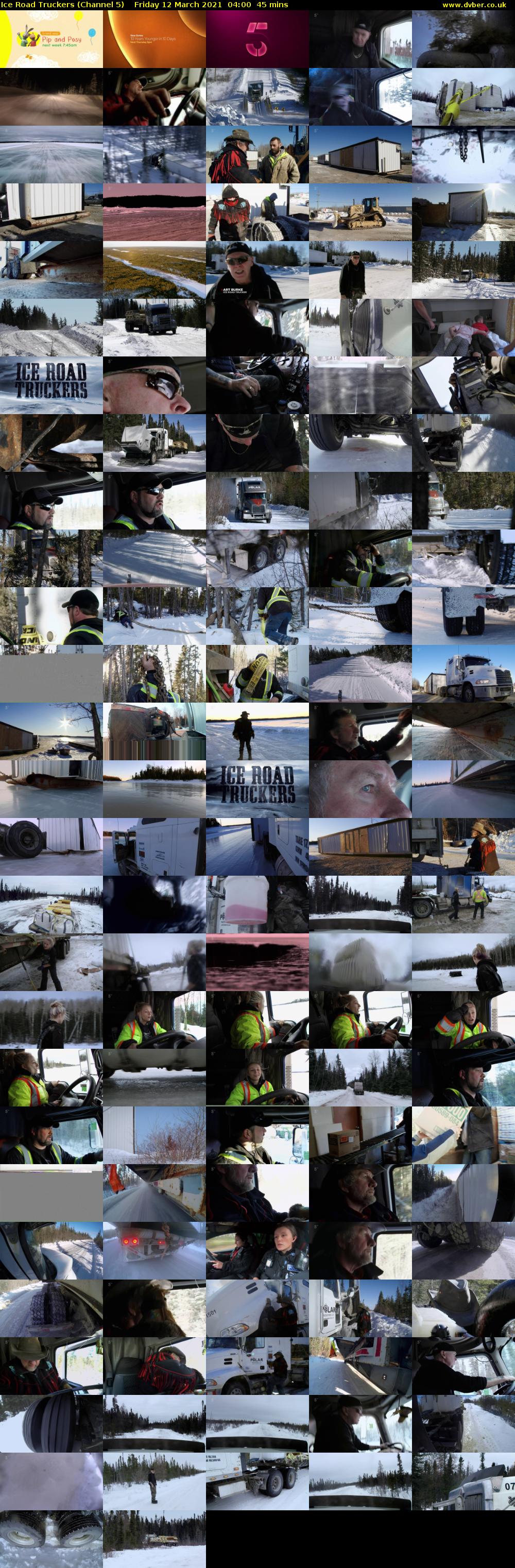 Ice Road Truckers (Channel 5) Friday 12 March 2021 04:00 - 04:45