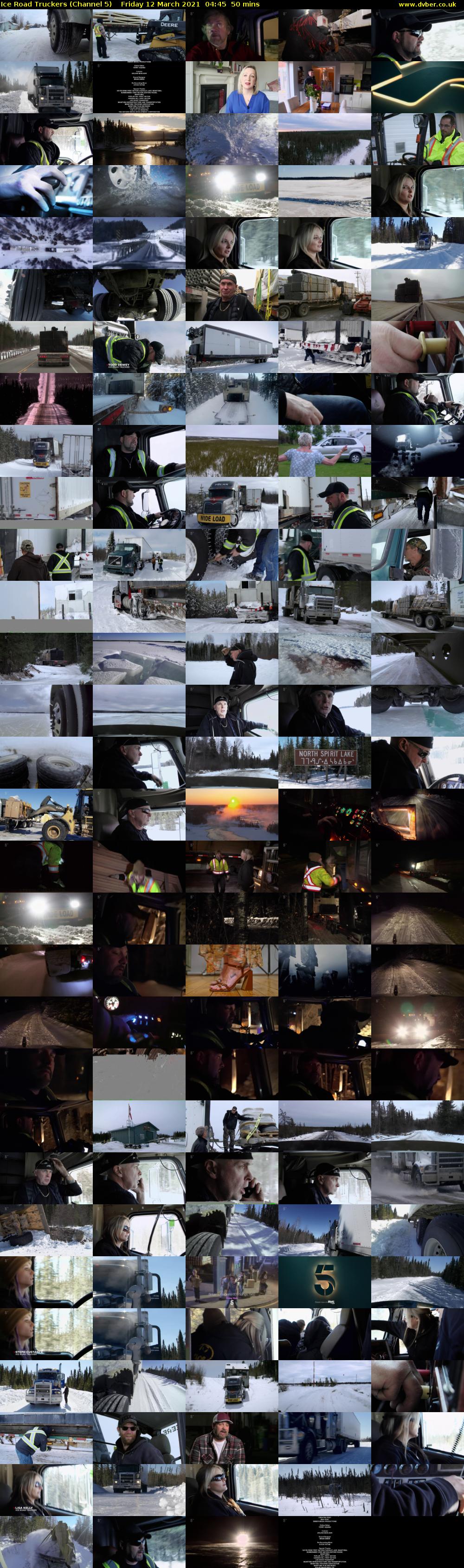 Ice Road Truckers (Channel 5) Friday 12 March 2021 04:45 - 05:35