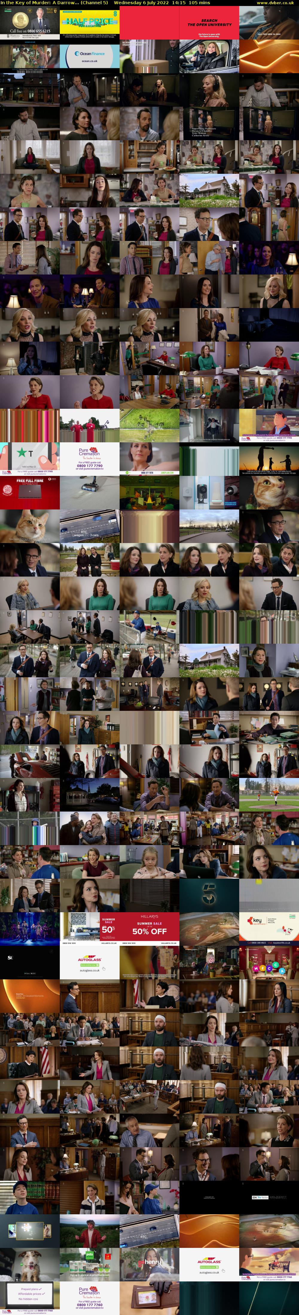 In the Key of Murder: A Darrow... (Channel 5) Wednesday 6 July 2022 14:15 - 16:00
