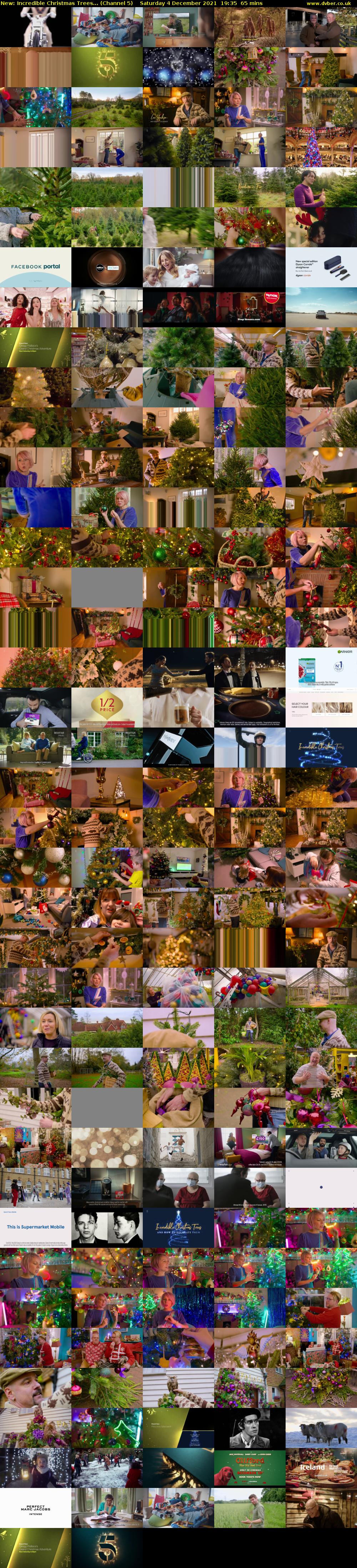 Incredible Christmas Trees... (Channel 5) Saturday 4 December 2021 19:35 - 20:40