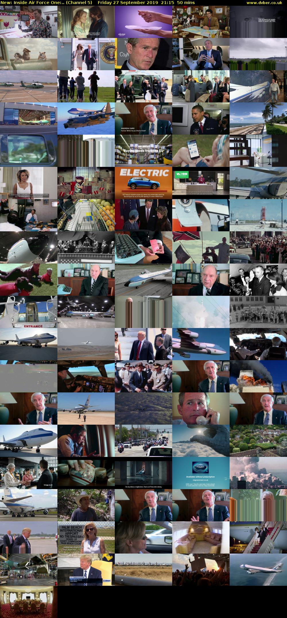 Inside Air Force One:.. (Channel 5) Friday 27 September 2019 21:15 - 22:05