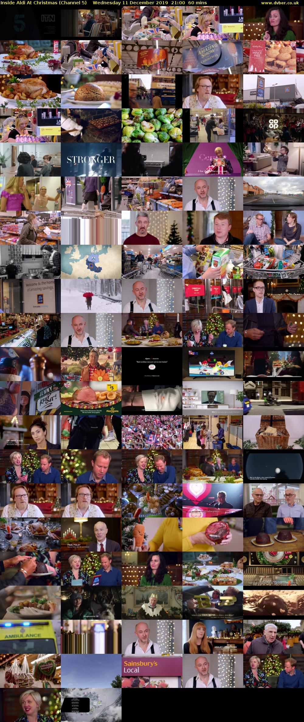 Inside Aldi At Christmas (Channel 5) Wednesday 11 December 2019 21:00 - 22:00
