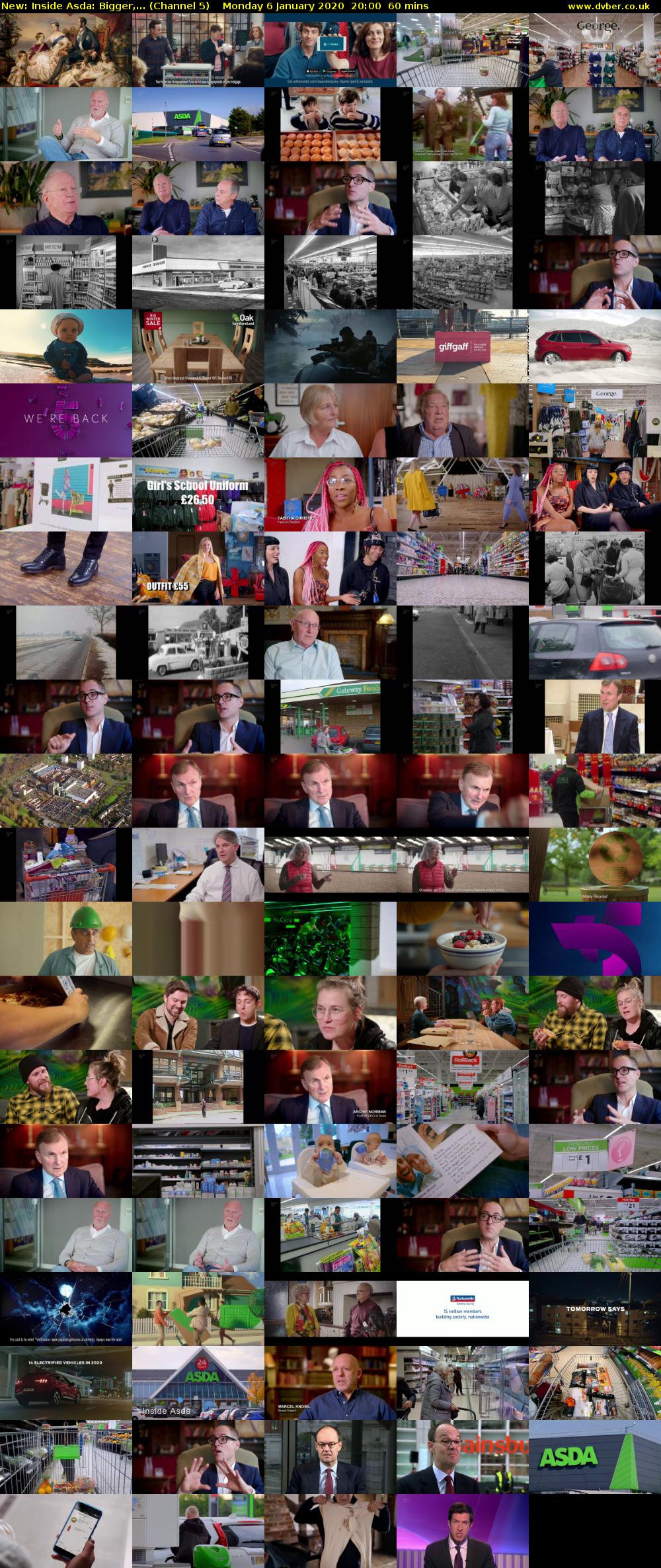 Inside Asda: Bigger,... (Channel 5) Monday 6 January 2020 20:00 - 21:00