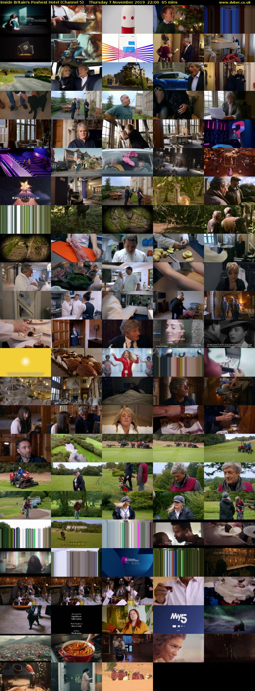 Inside Britain's Poshest Hotel (Channel 5) Thursday 7 November 2019 22:00 - 23:05